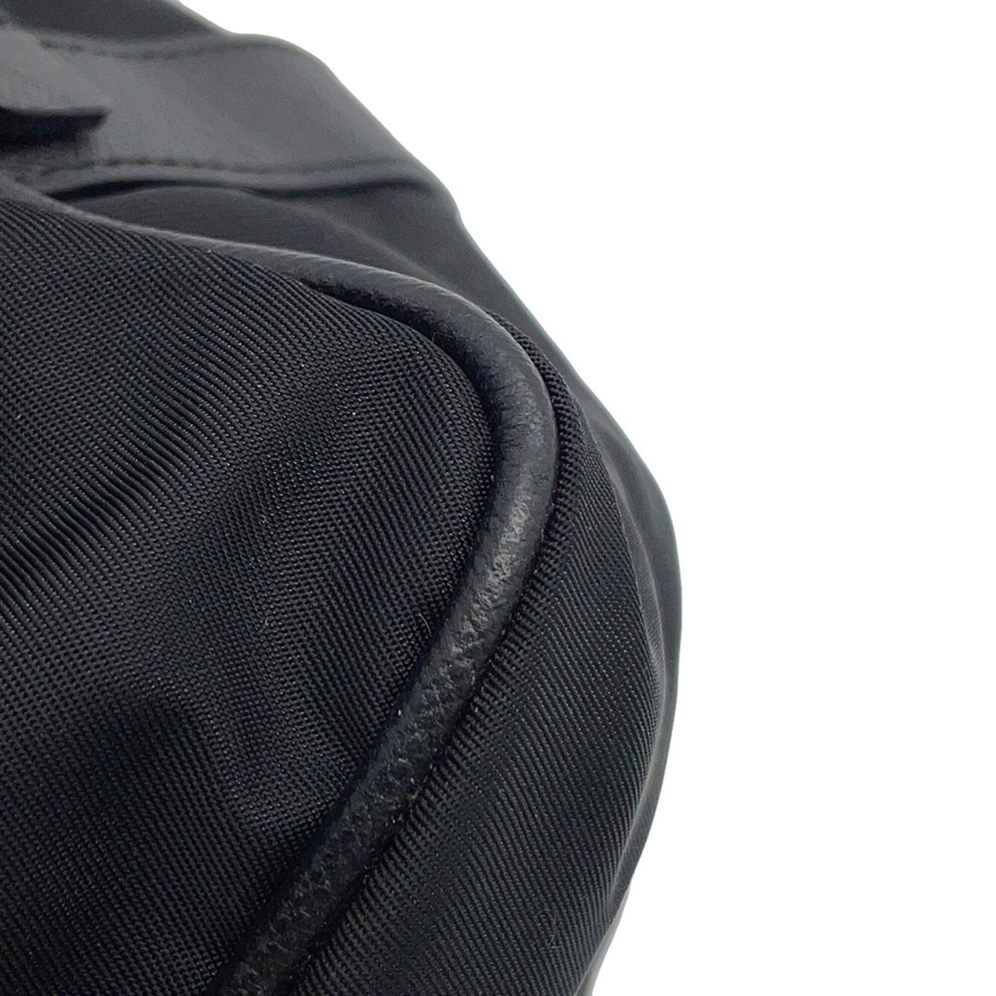 Prada Prada Triangle Clutch Bag, Nylon, 2N1655, Black, Second Handbag, PRADA Size ONE SIZE - 11 Thumbnail