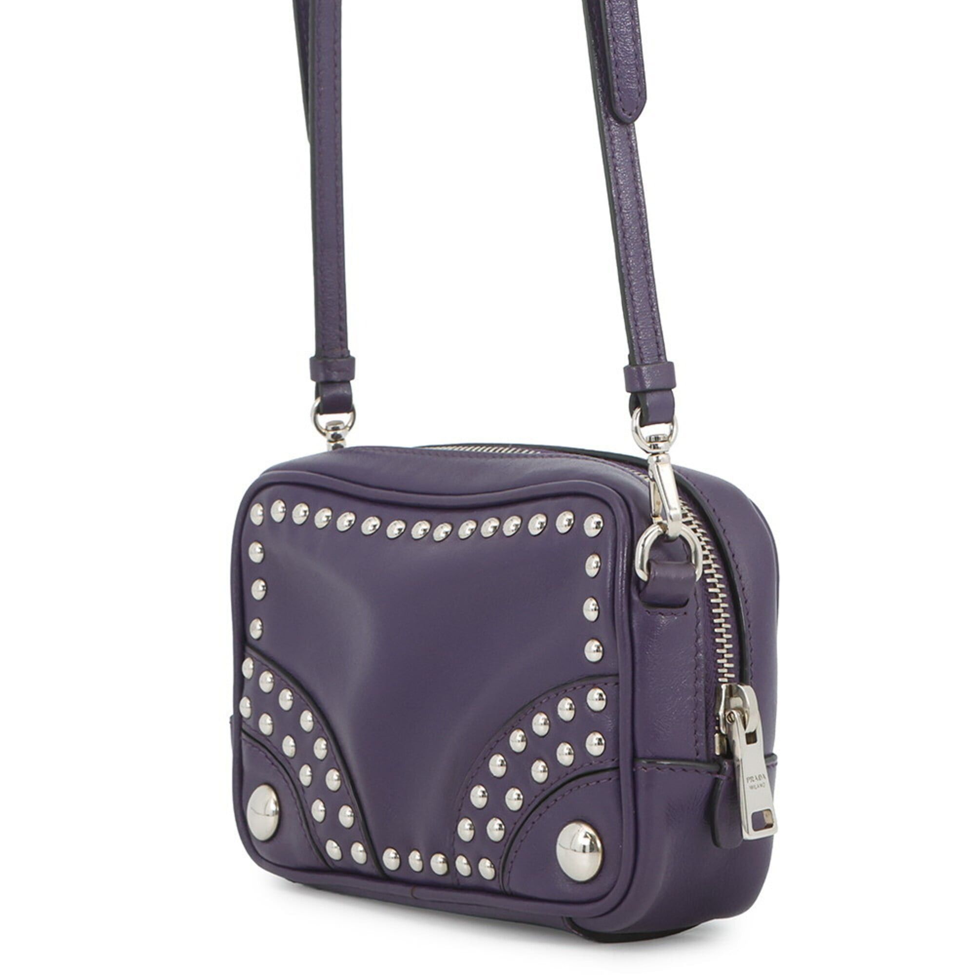 Prada Prada Shoulder Bag Camera Studded Leather 1N1674 PRADA Handbag Size ONE SIZE - 2 Thumbnail