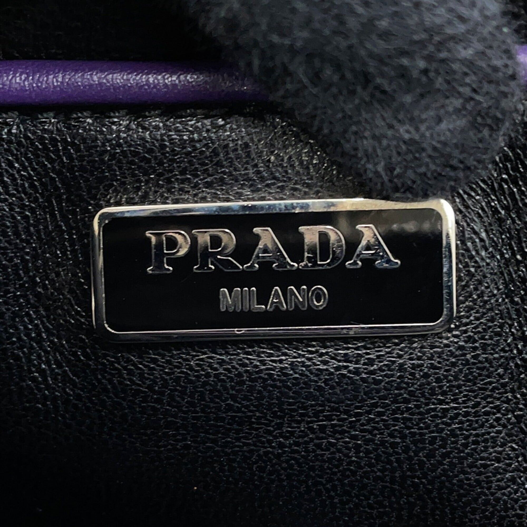Prada Prada Shoulder Bag Camera Studded Leather 1N1674 PRADA Handbag Size ONE SIZE - 14 Thumbnail
