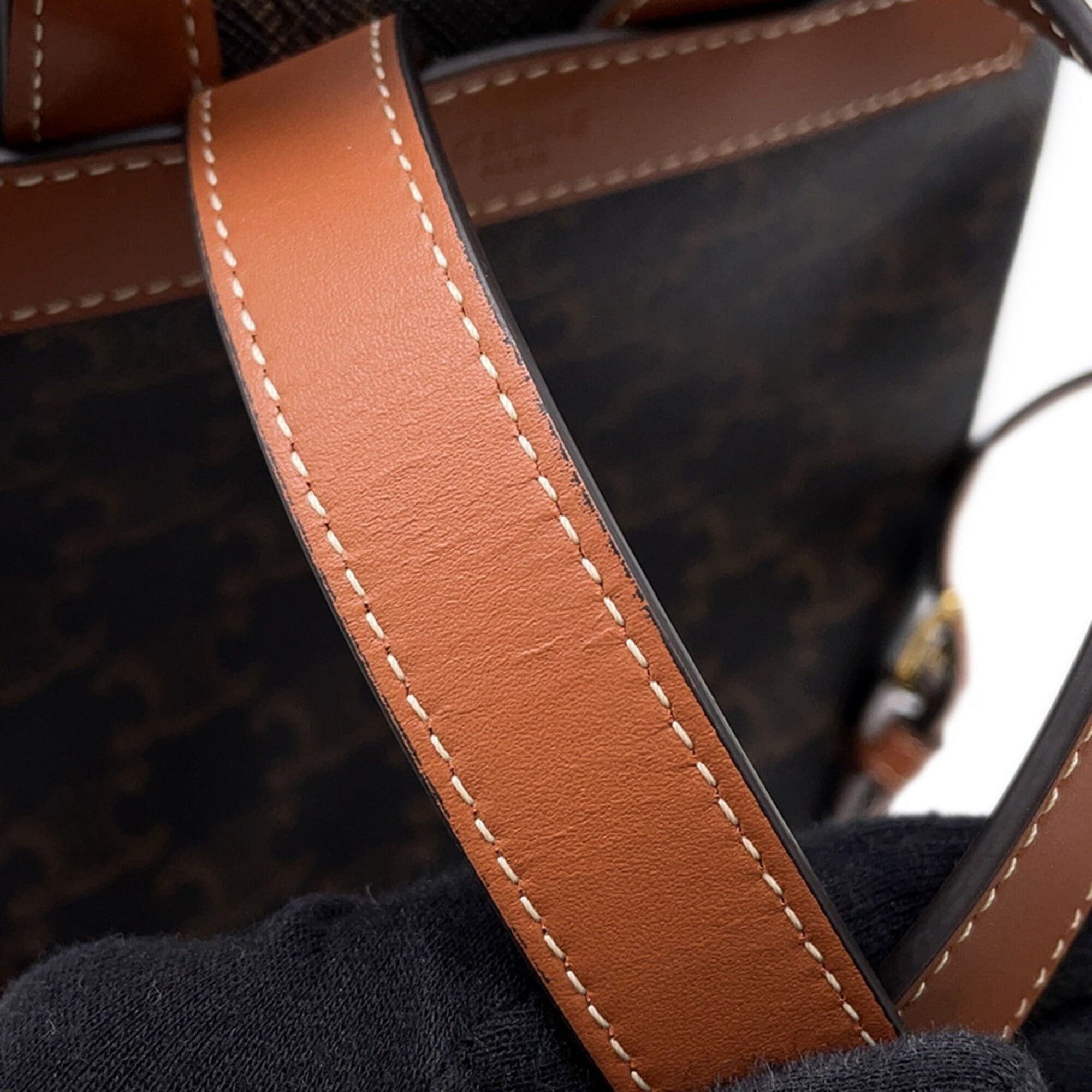 Celine Celine Triomphe Bonnie Leather Backpack, Handbag, Rucksack Size ONE SIZE - 8 Thumbnail