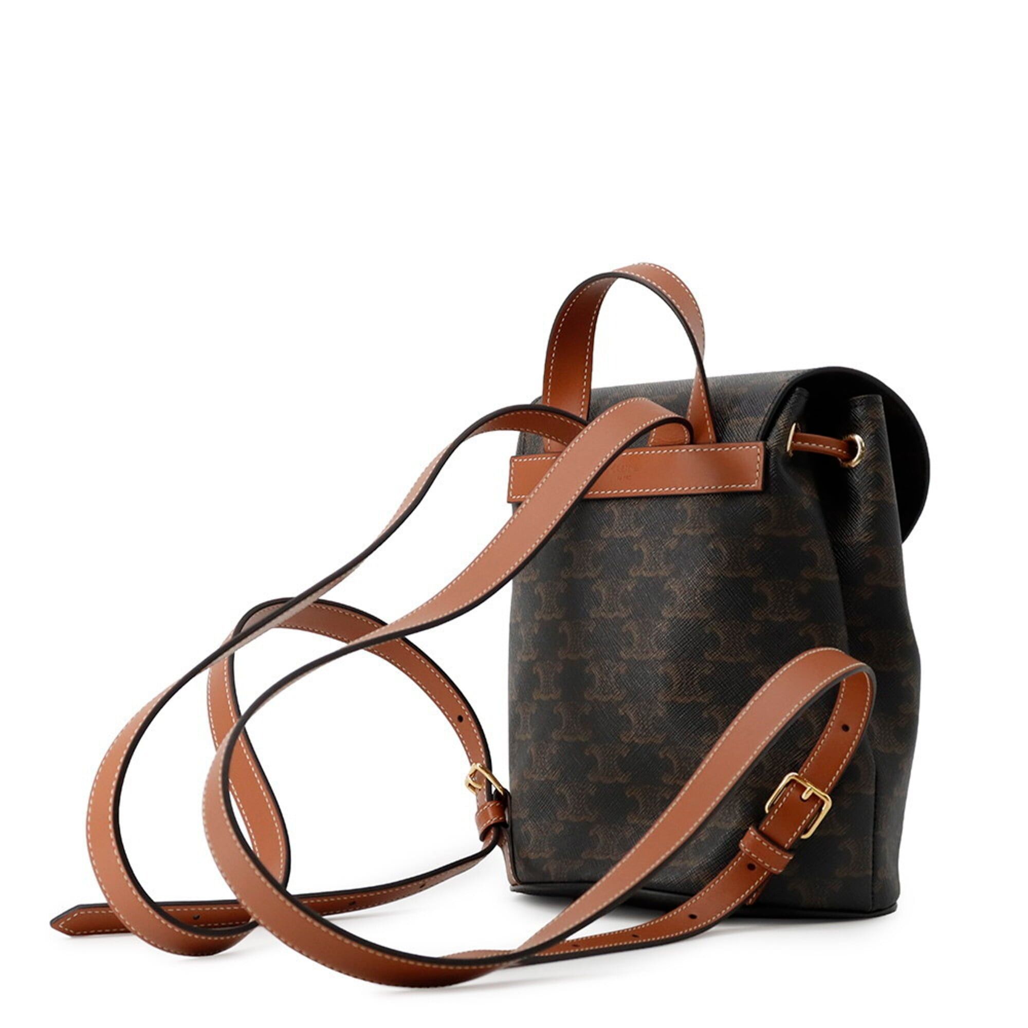 Celine Celine Triomphe Bonnie Leather Backpack, Handbag, Rucksack Size ONE SIZE - 2 Thumbnail
