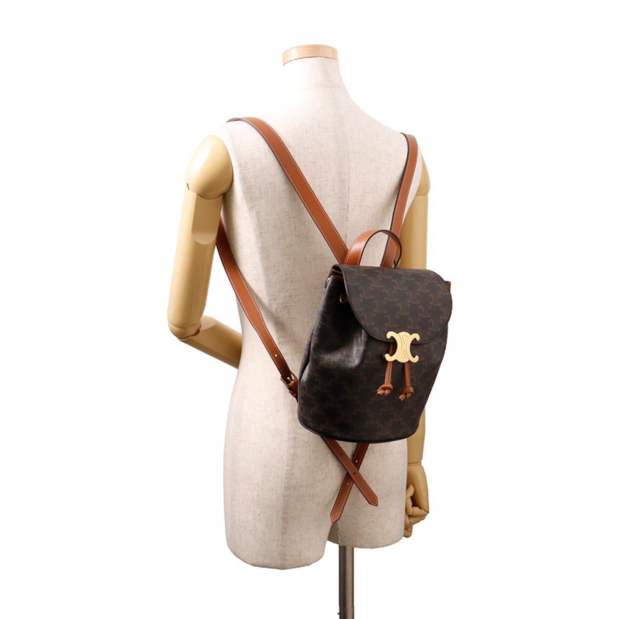 Celine Celine Triomphe Bonnie Leather Backpack, Handbag, Rucksack Size ONE SIZE - 4 Thumbnail