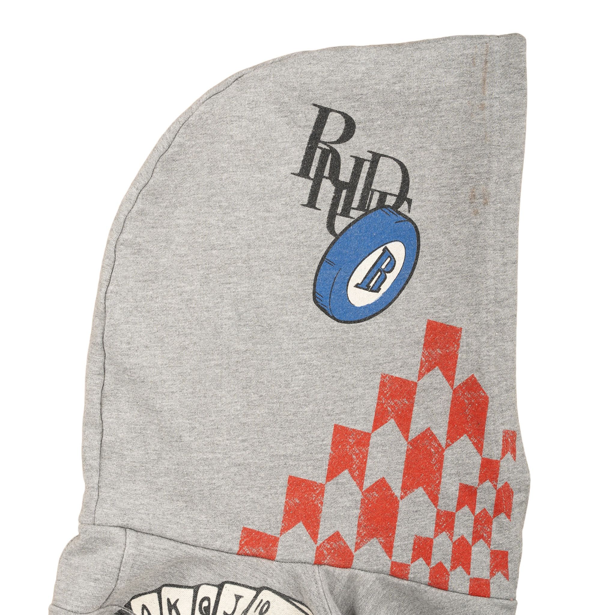 Rhude Doodle Logo Hooded Sweatshirt Grey Multi Size US L / EU 52-54 / 3 - 3 Thumbnail
