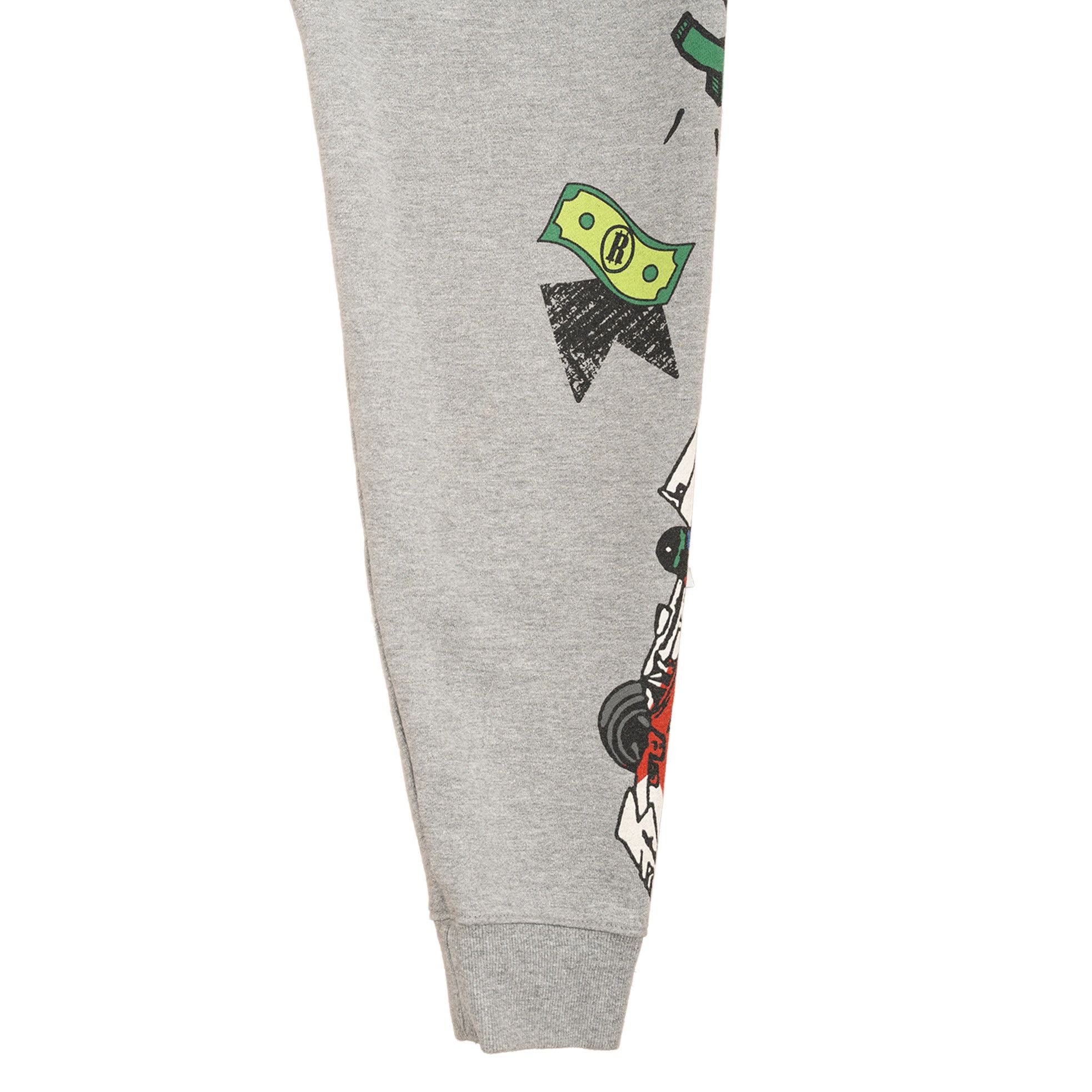 Rhude Doodle Logo Hooded Sweatshirt Grey Multi Size US L / EU 52-54 / 3 - 7 Thumbnail
