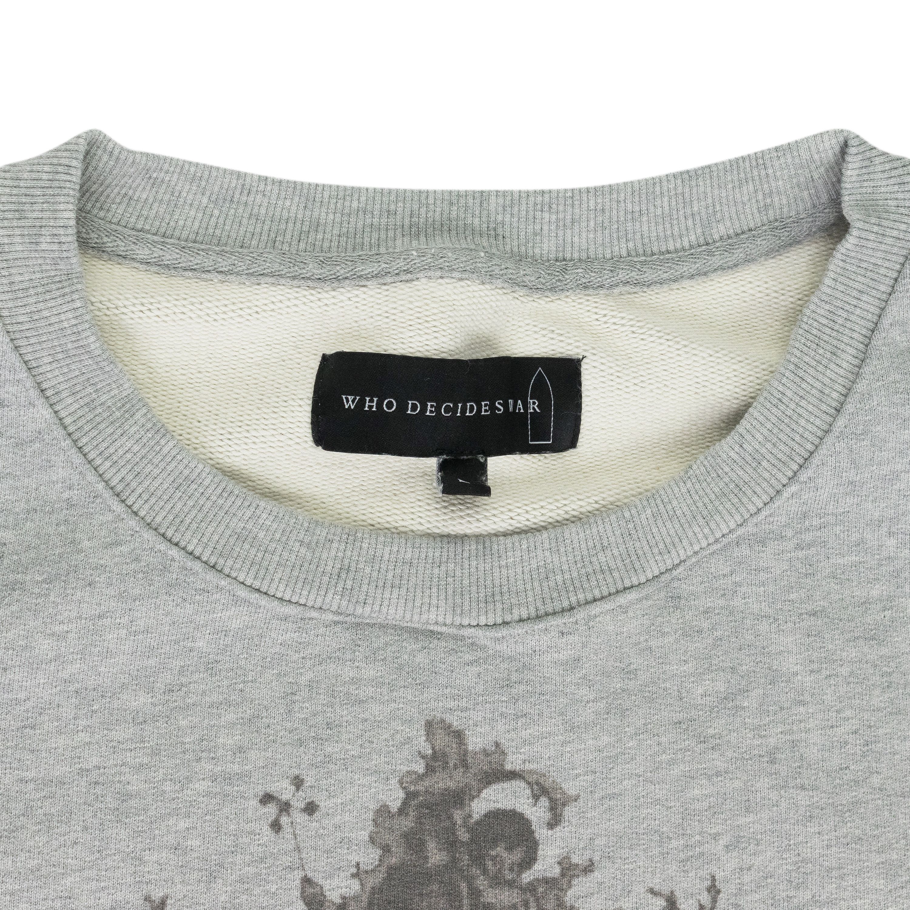 Who Decides War Who Decides War Grey Arc Mirror Pullover Sweater SIZE XXL Size US XXL / EU 58 / 5 - 3 Thumbnail