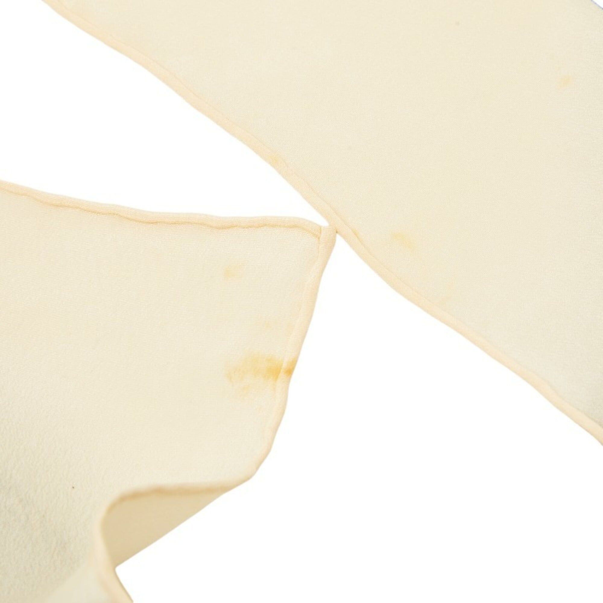 Dior Christian Dior Dior Paisley Pattern Large Scarf/Muffler, Ivory, Gray, Gold, Silk, Women's. Size ONE SIZE - 4 Thumbnail