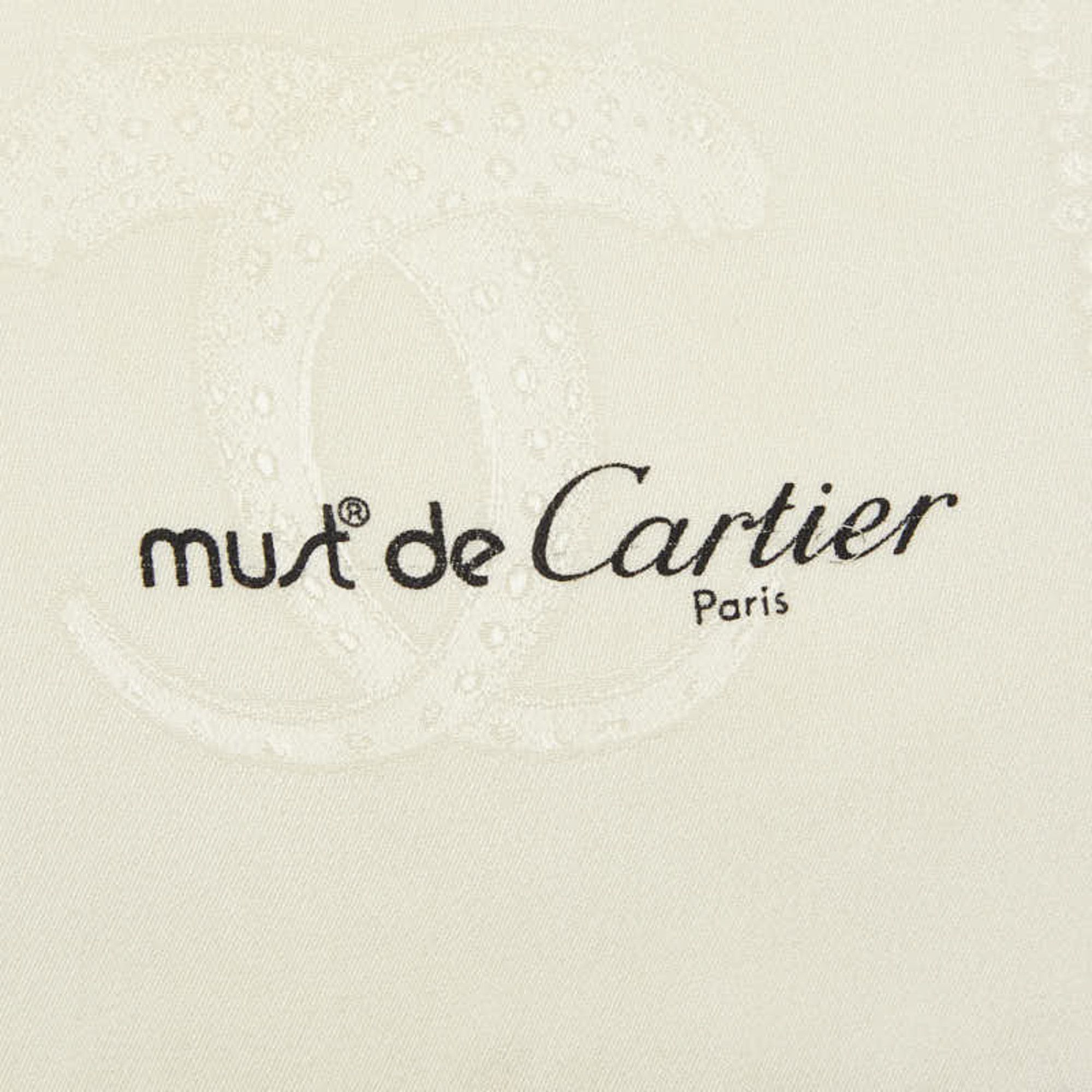 Cartier Cartier jewelry motif scarf muffler, beige, women's. Size ONE SIZE - 4 Thumbnail