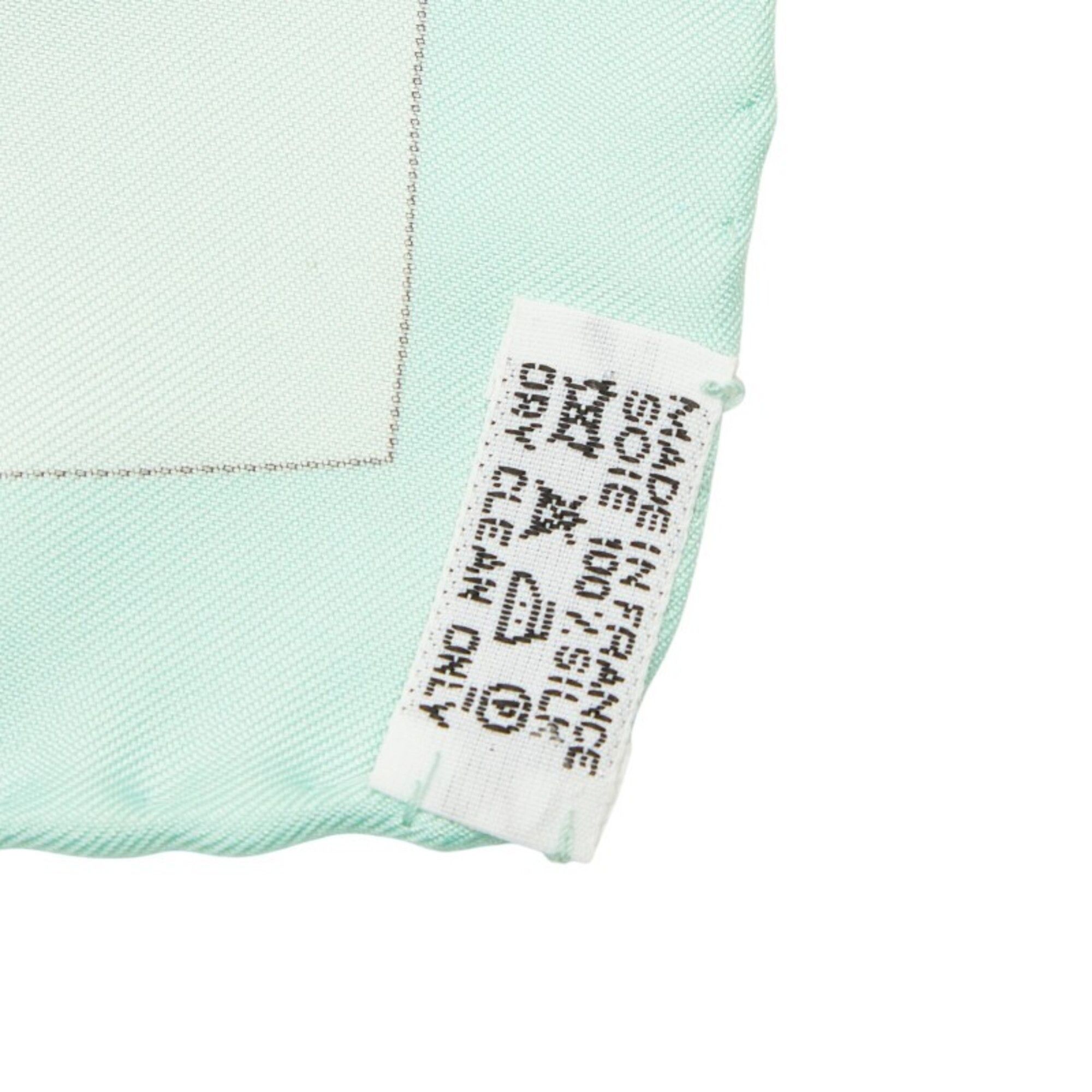 Hermes Hermes Carre 90 Pythagore Scarf/Muffler, Green Silk, Women's Size ONE SIZE - 8 Thumbnail