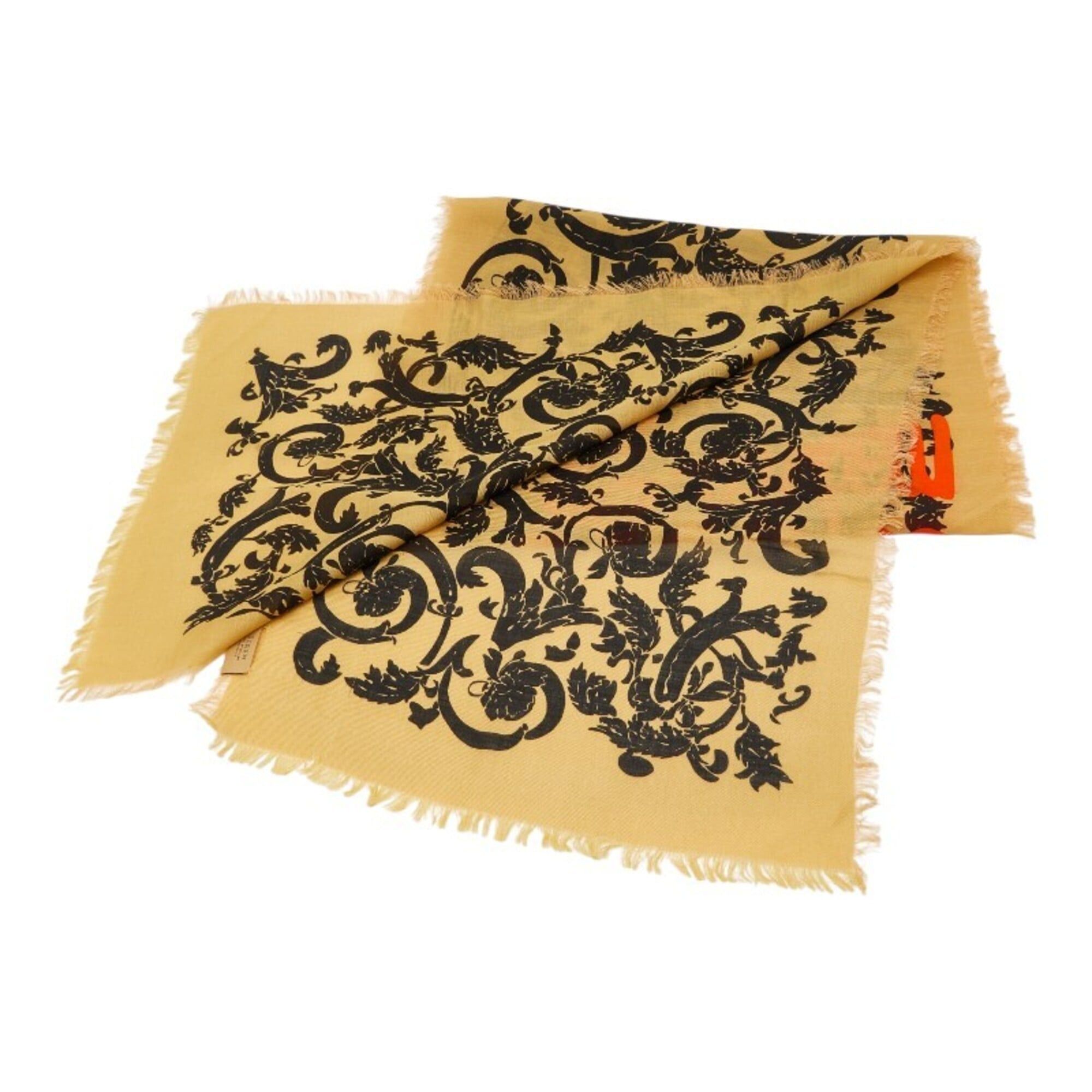 Loewe Loewe scarf, beige and black, cashmere cotton, for women. Size ONE SIZE - 2 Thumbnail