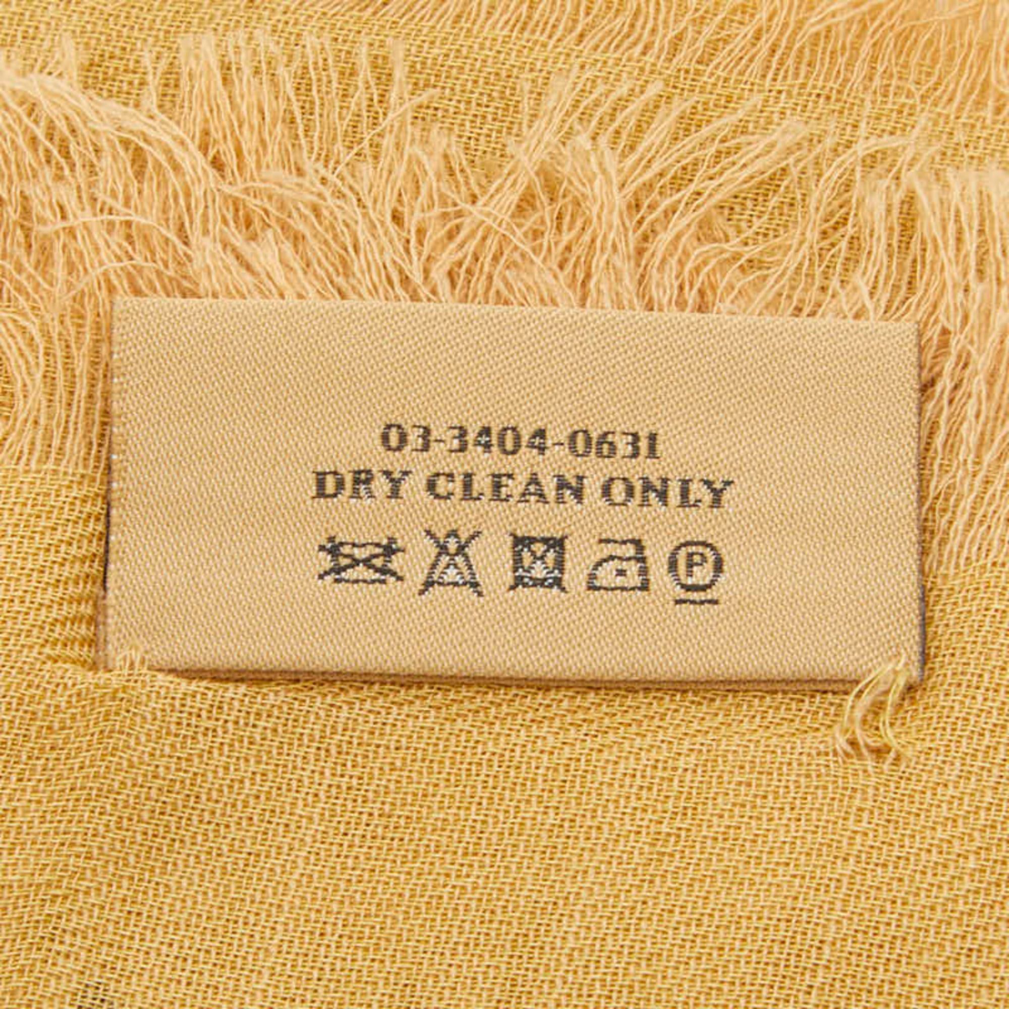 Loewe Loewe scarf, beige and black, cashmere cotton, for women. Size ONE SIZE - 7 Thumbnail