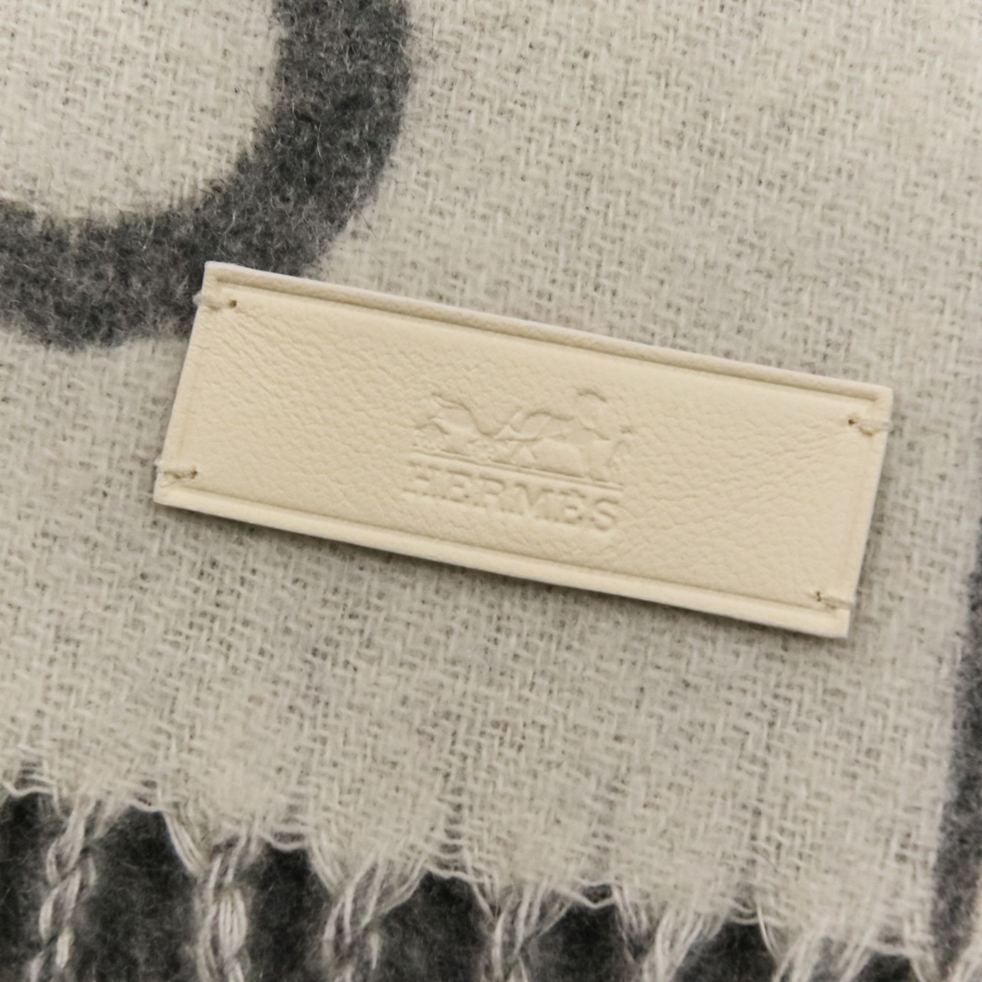 Hermes 25AW Hermes Cashmere Scarf/Stole, Grey Ivoire, for Men and Women Size ONE SIZE - 11 Thumbnail