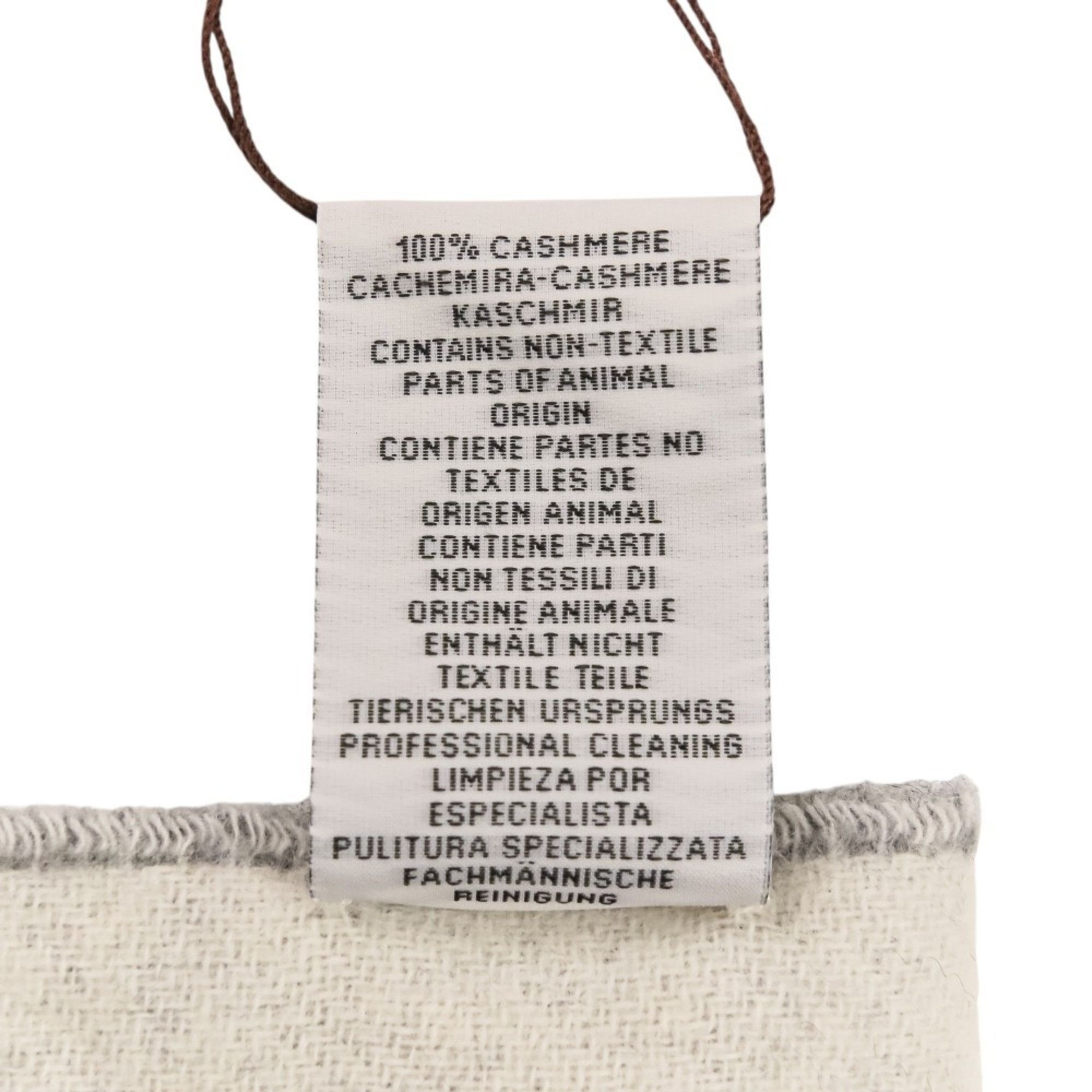 Hermes 25AW Hermes Cashmere Scarf/Stole, Grey Ivoire, for Men and Women Size ONE SIZE - 9 Thumbnail