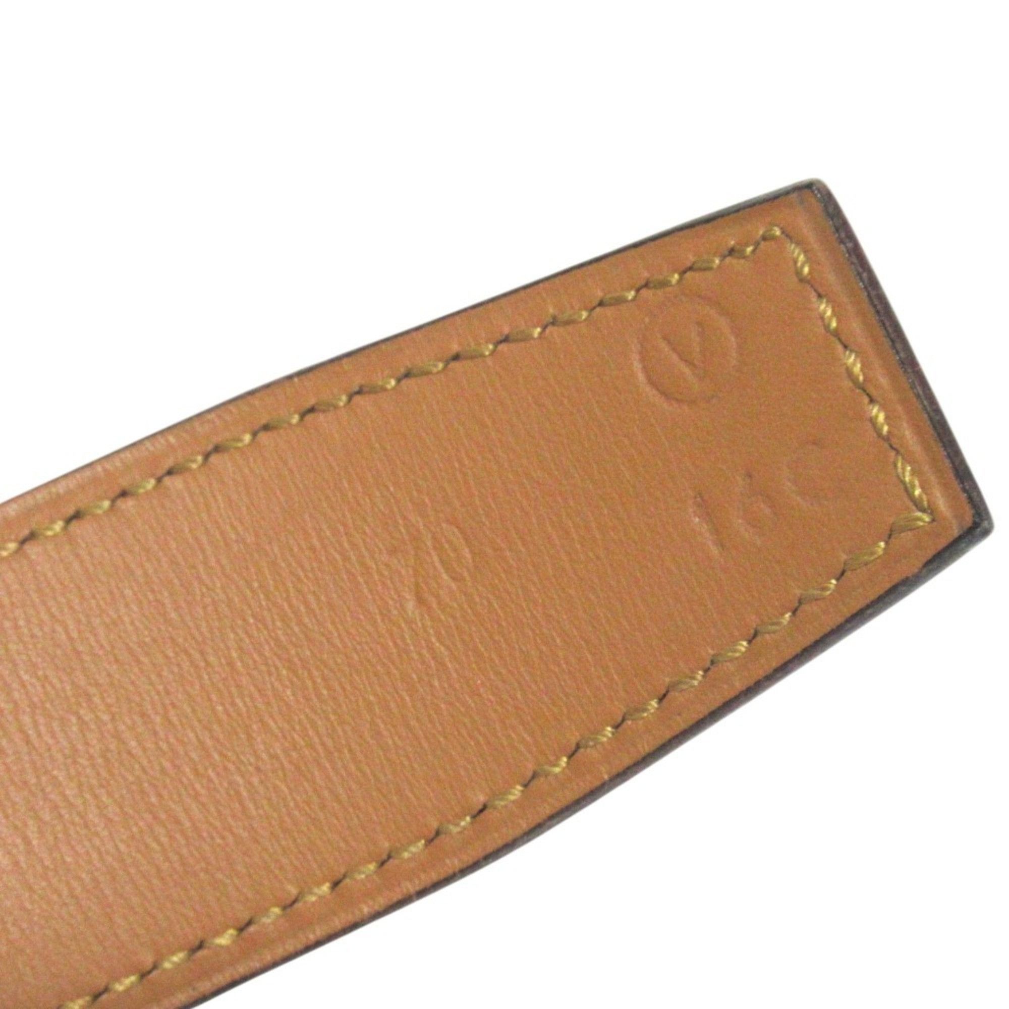 Hermes HERMES Kelly Leather Belt, Size 70, Red with Gold-colored Hardware, V Stamp, Women's. Size ONE SIZE - 4 Thumbnail