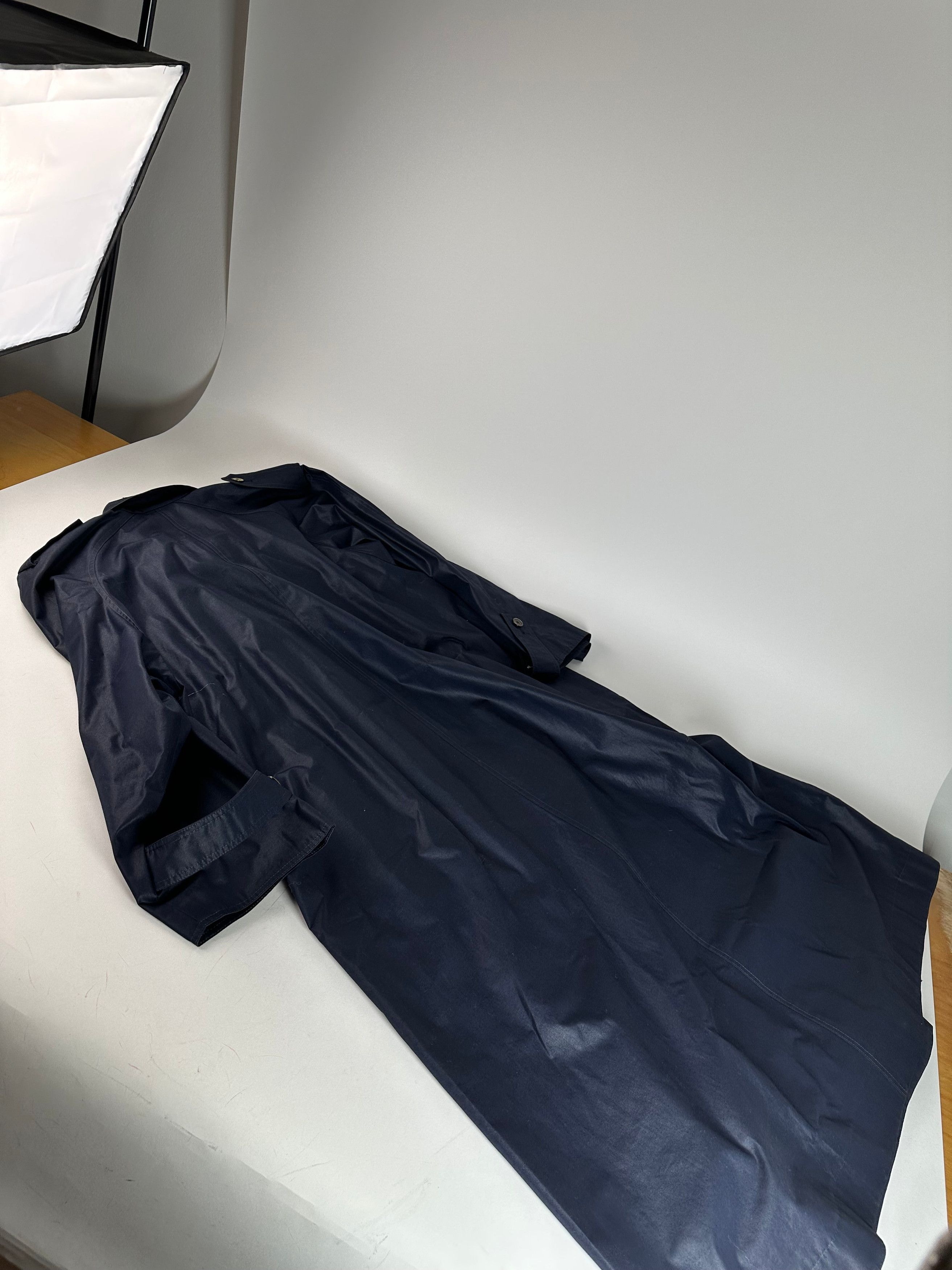Chloe Vintage Chloé Single Breasted Trench Coat Navy L Size L / US 10 / IT 46 - 9 Thumbnail