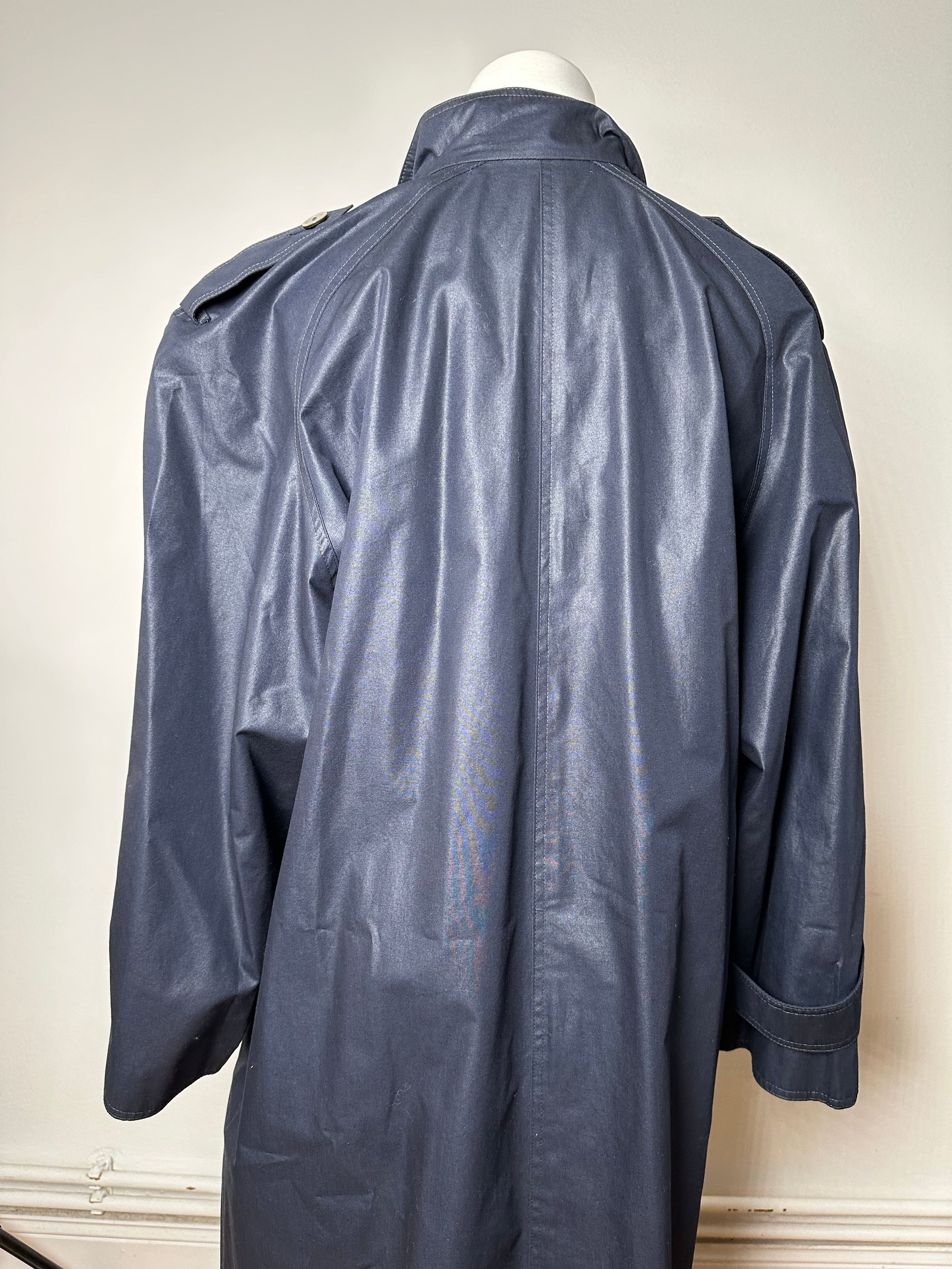 Chloe Vintage Chloé Single Breasted Trench Coat Navy L Size L / US 10 / IT 46 - 15 Thumbnail