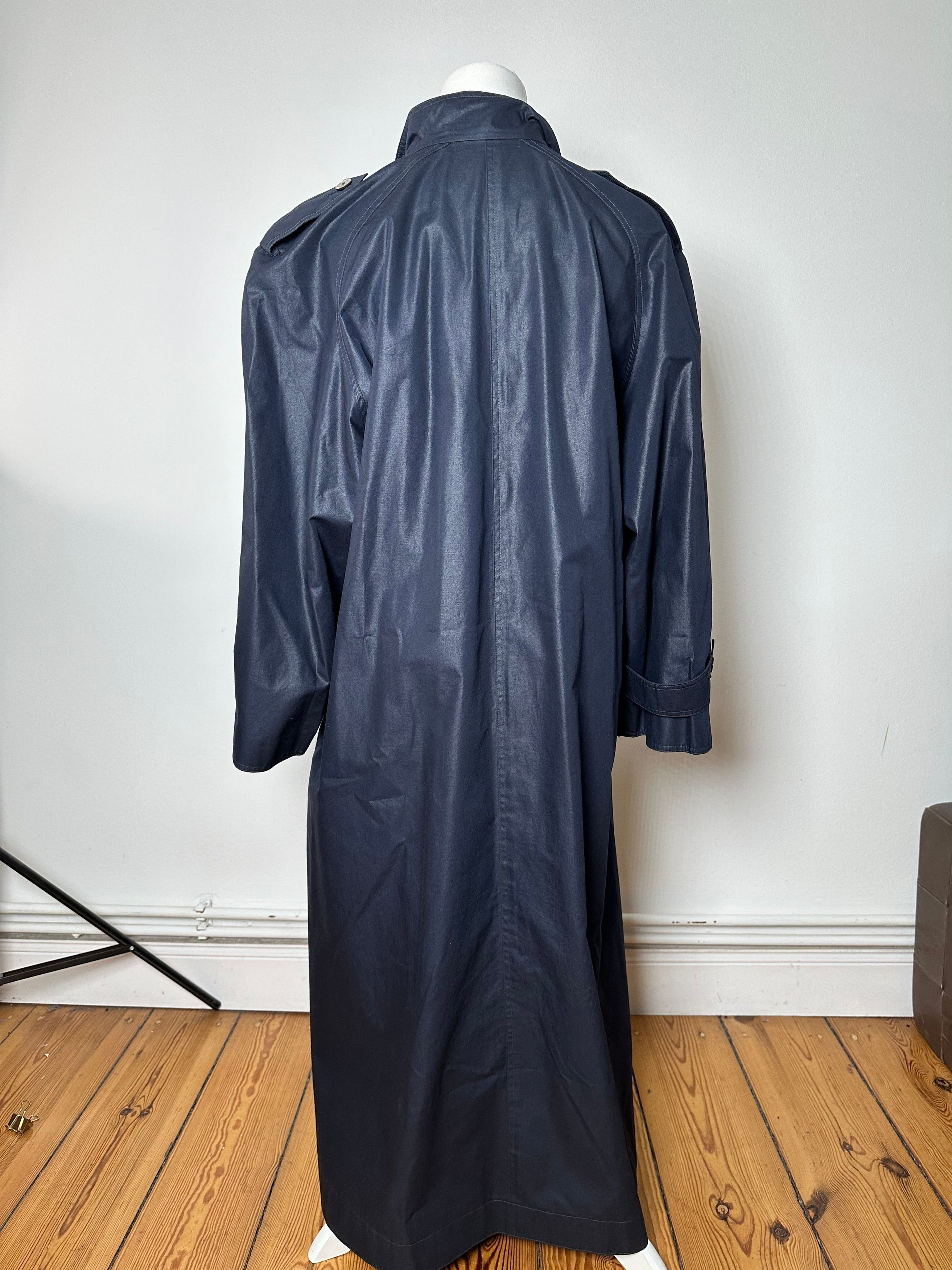 Chloe Vintage Chloé Single Breasted Trench Coat Navy L Size L / US 10 / IT 46 - 3 Thumbnail