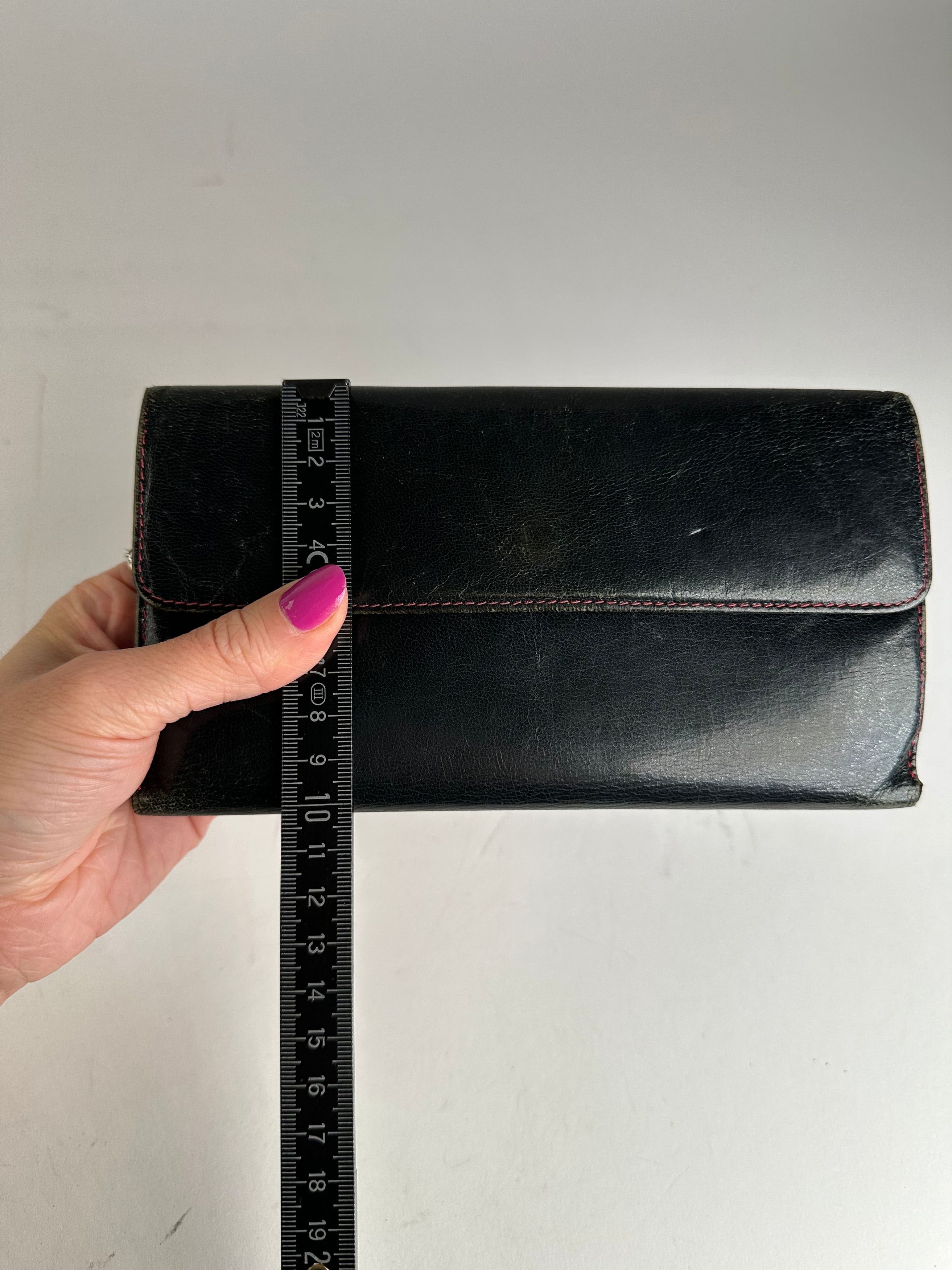 Gucci Vintage Leather Long Wallet Black Size ONE SIZE - 8 Thumbnail