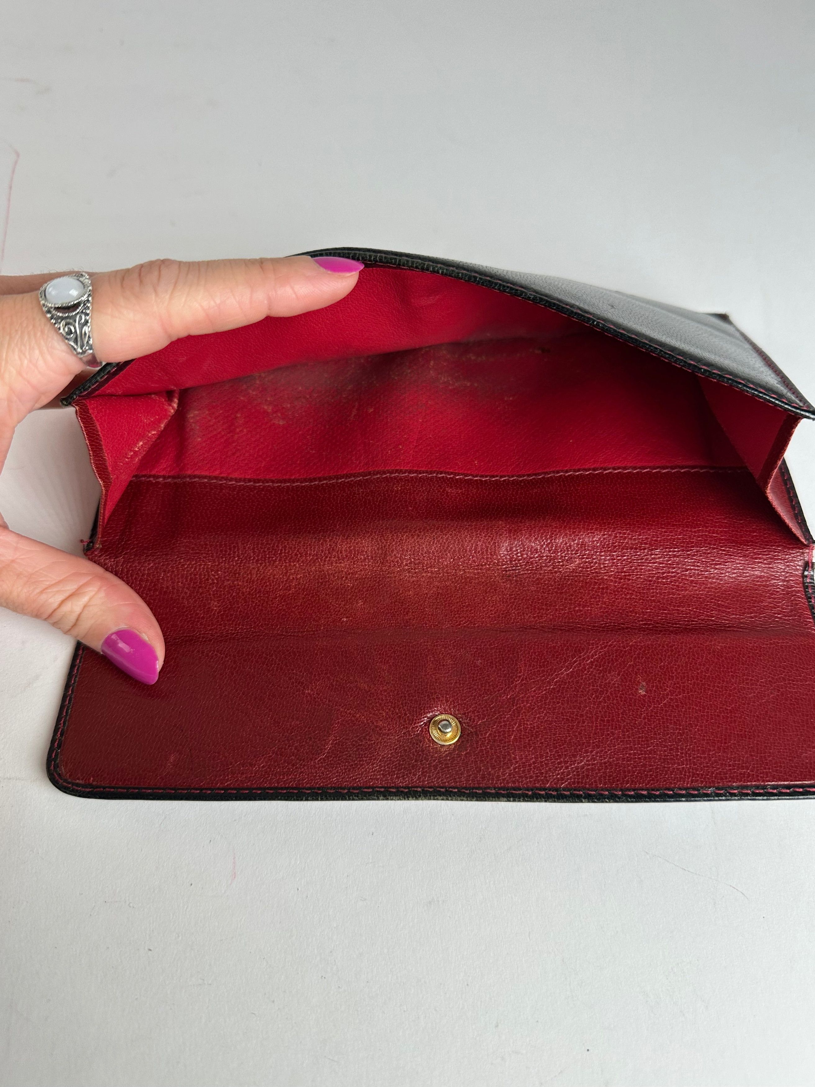 Gucci Vintage Leather Long Wallet Black Size ONE SIZE - 6 Thumbnail