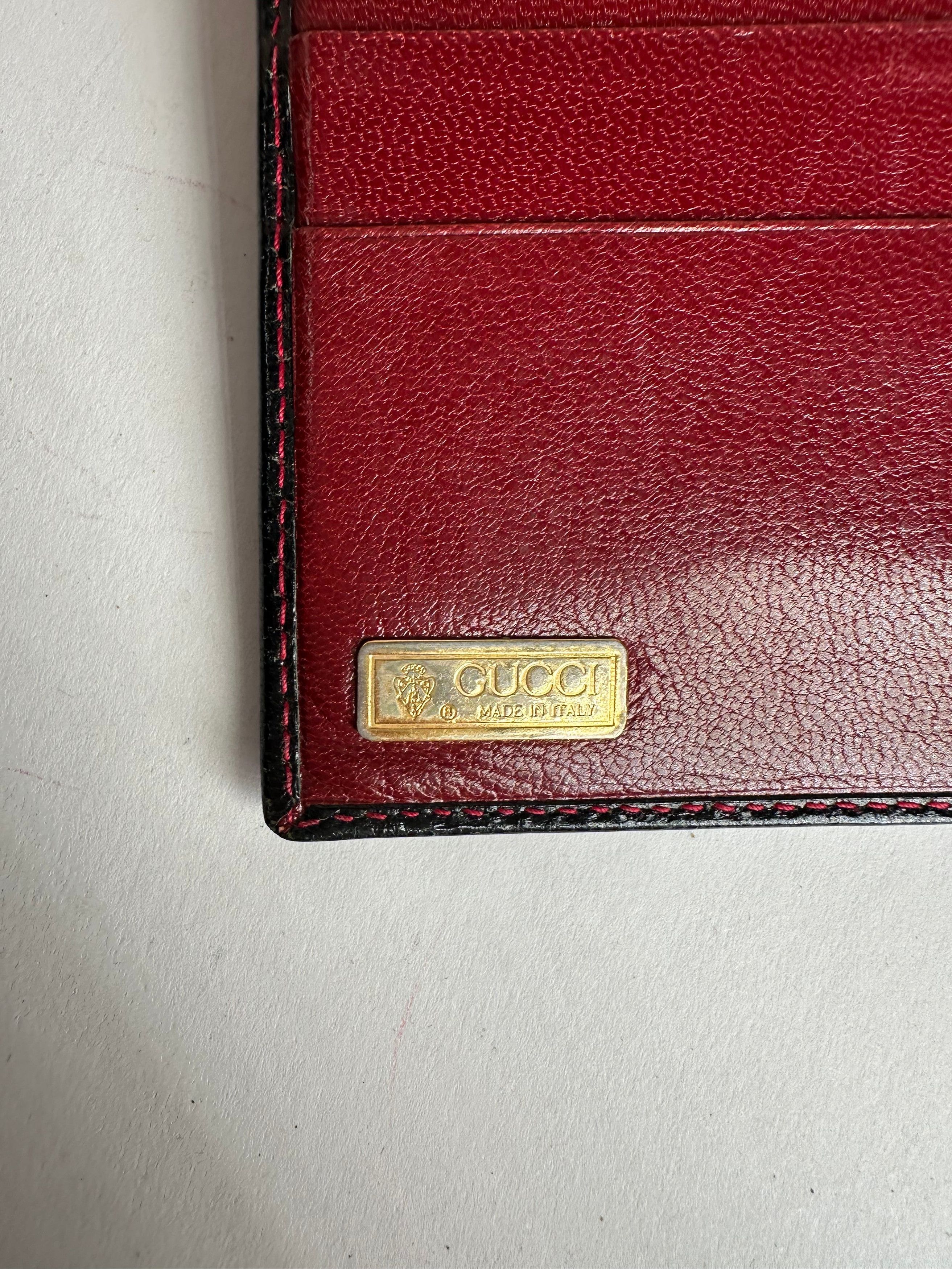 Gucci Vintage Leather Long Wallet Black Size ONE SIZE - 4 Thumbnail