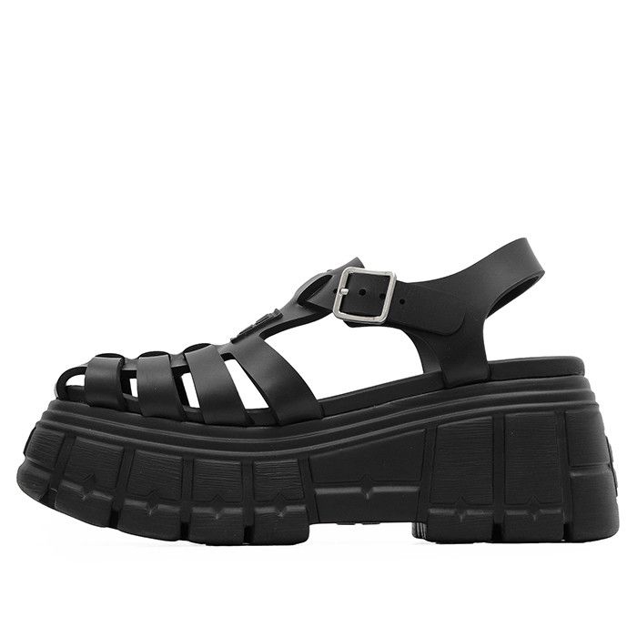 Miu Miu Miu Miu Miu Miu Fabric Platform Sandals Plastic / Synthetic Shoes DUTY FREE for USA Size ONE SIZE - 4 Thumbnail