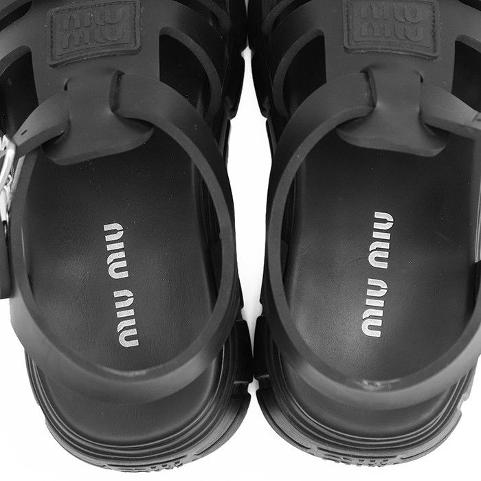 Miu Miu Miu Miu Miu Miu Fabric Platform Sandals Plastic / Synthetic Shoes DUTY FREE for USA Size ONE SIZE - 13 Thumbnail