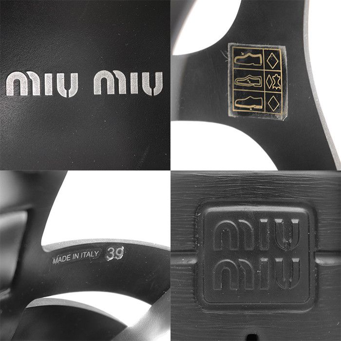 Miu Miu Miu Miu Miu Miu Fabric Platform Sandals Plastic / Synthetic Shoes DUTY FREE for USA Size ONE SIZE - 10 Thumbnail