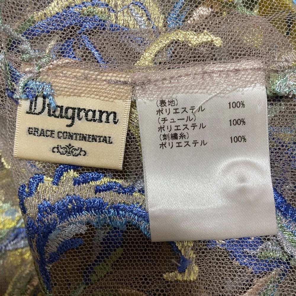 Other Other Diagram GRACE CONTINENTAL Flower Tulle Embroidered Gown Textile Outerwear DUTY FREE for USA Size ONE SIZE - 4 Thumbnail