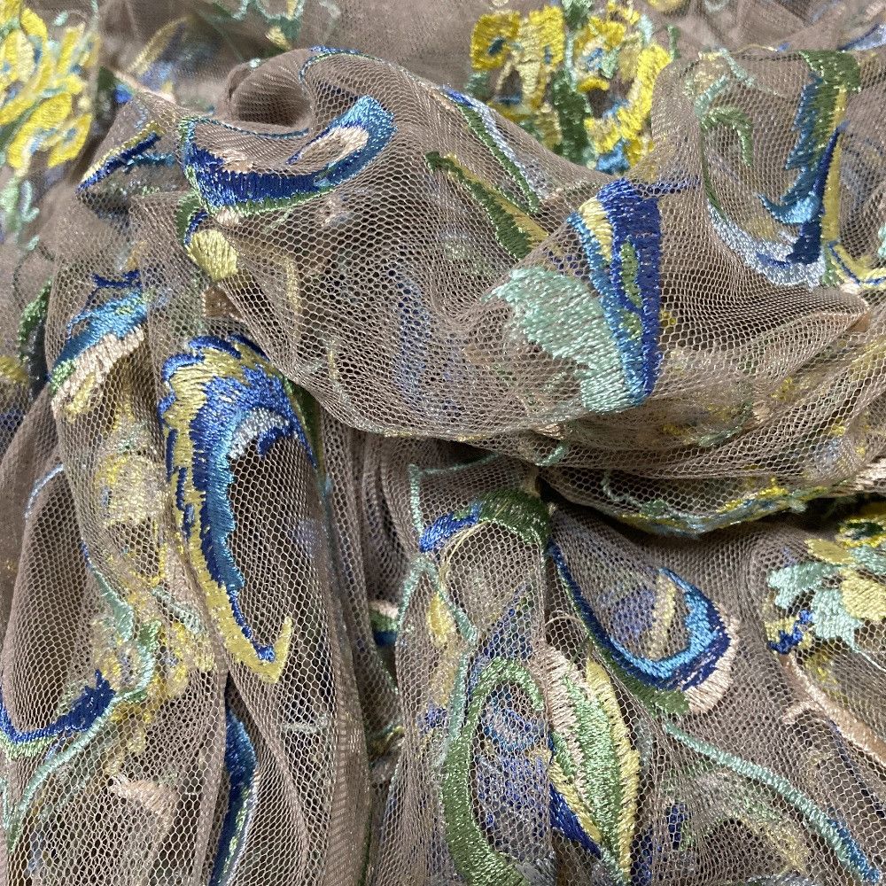 Other Other Diagram GRACE CONTINENTAL Flower Tulle Embroidered Gown Textile Outerwear DUTY FREE for USA Size ONE SIZE - 5 Thumbnail