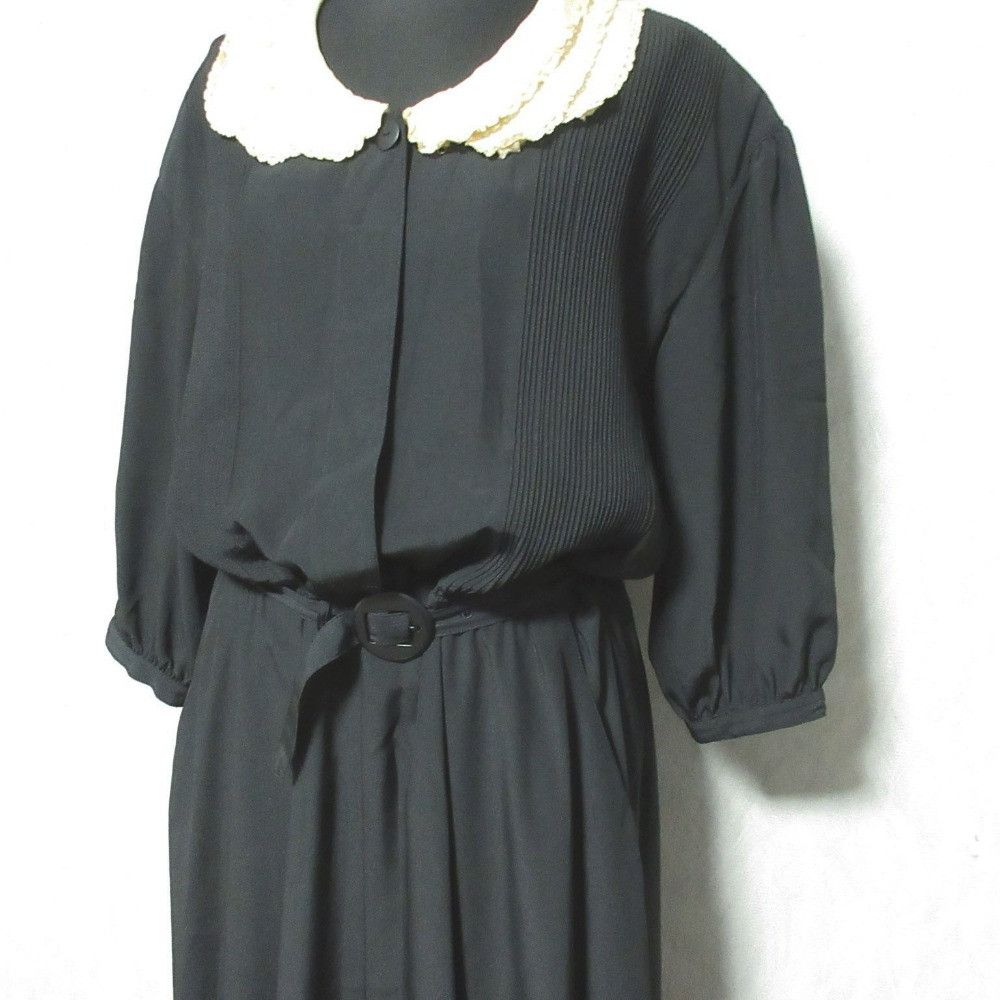 Other Other Kaneko Isao frill collar belted gathered dress Textile Dresses DUTY FREE for USA Size ONE SIZE - 4 Thumbnail