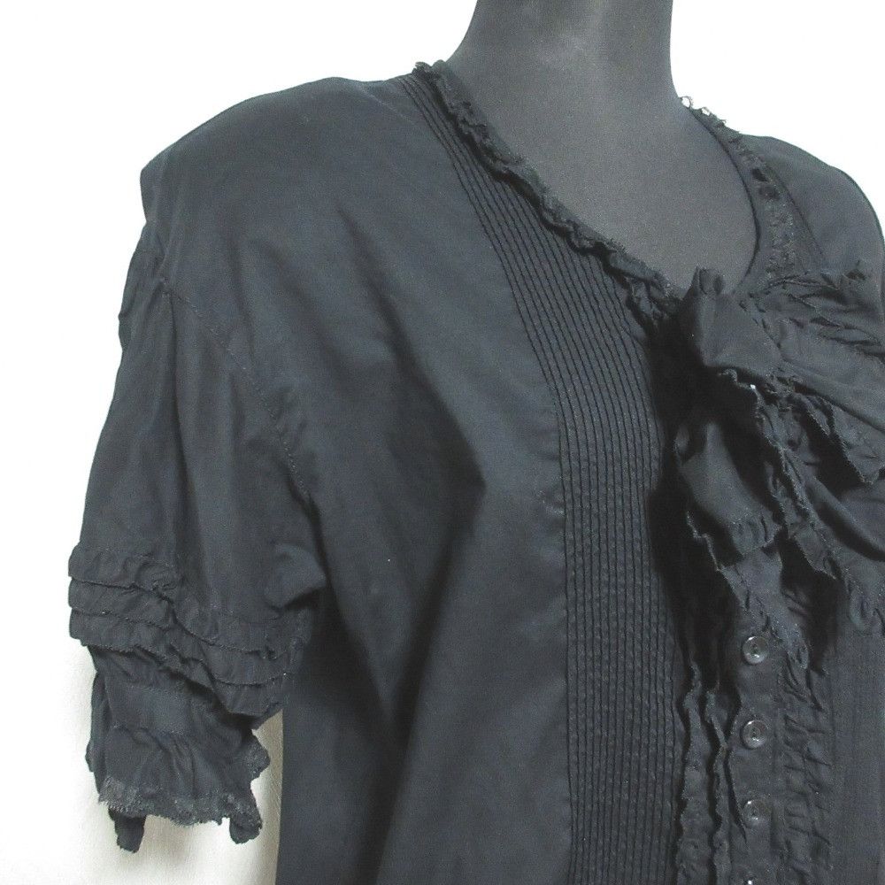Other Other PINK HOUSE Ruffle Ribbon Blouse Textile Tops P0122FB14A DUTY FREE for USA Size ONE SIZE - 4 Thumbnail
