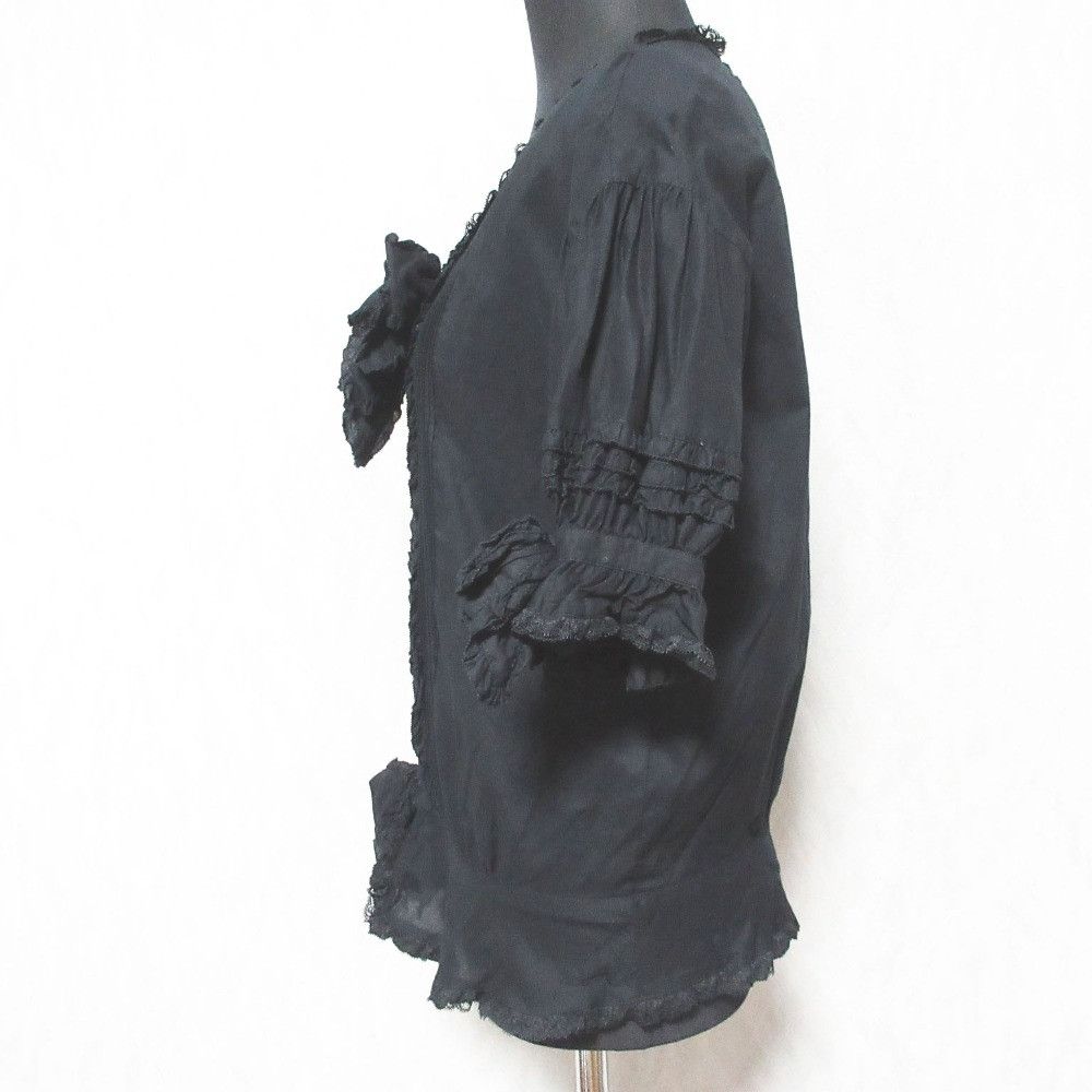 Other Other PINK HOUSE Ruffle Ribbon Blouse Textile Tops P0122FB14A DUTY FREE for USA Size ONE SIZE - 3 Thumbnail