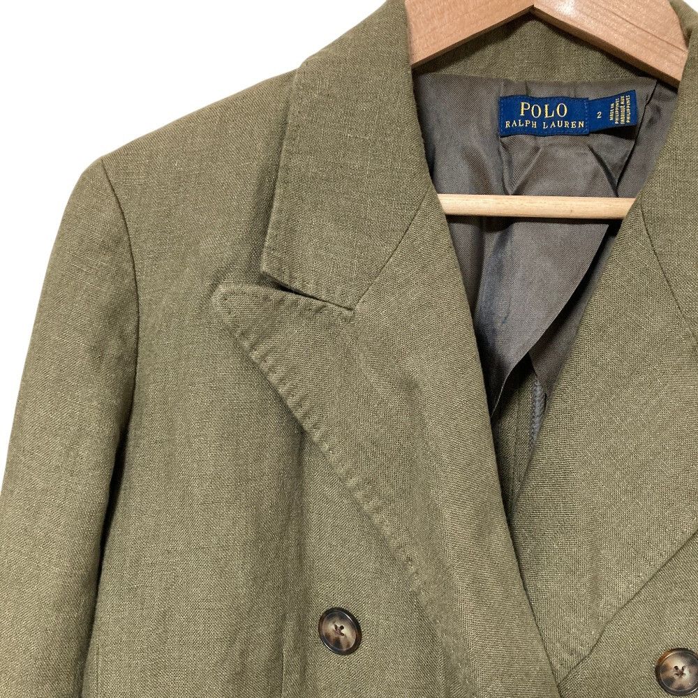Ralph Lauren Ralph Lauren Polo Ralph Lauren Linen Double Breasted Jacket Textile Outerwear DUTY FREE for USA Size ONE SIZE - 3 Thumbnail