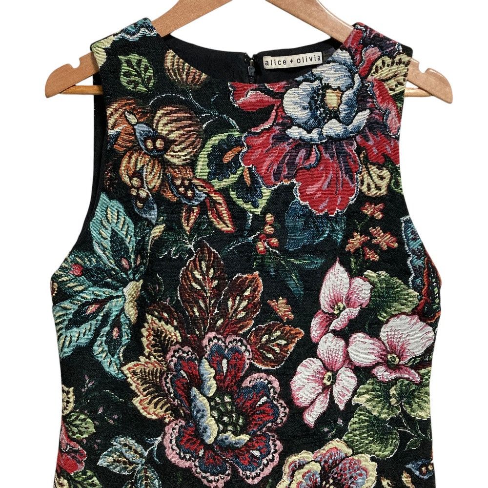 Other Other alice+olivia Flower Jacquard Dress Textile Dresses DUTY FREE for USA Size ONE SIZE - 3 Thumbnail