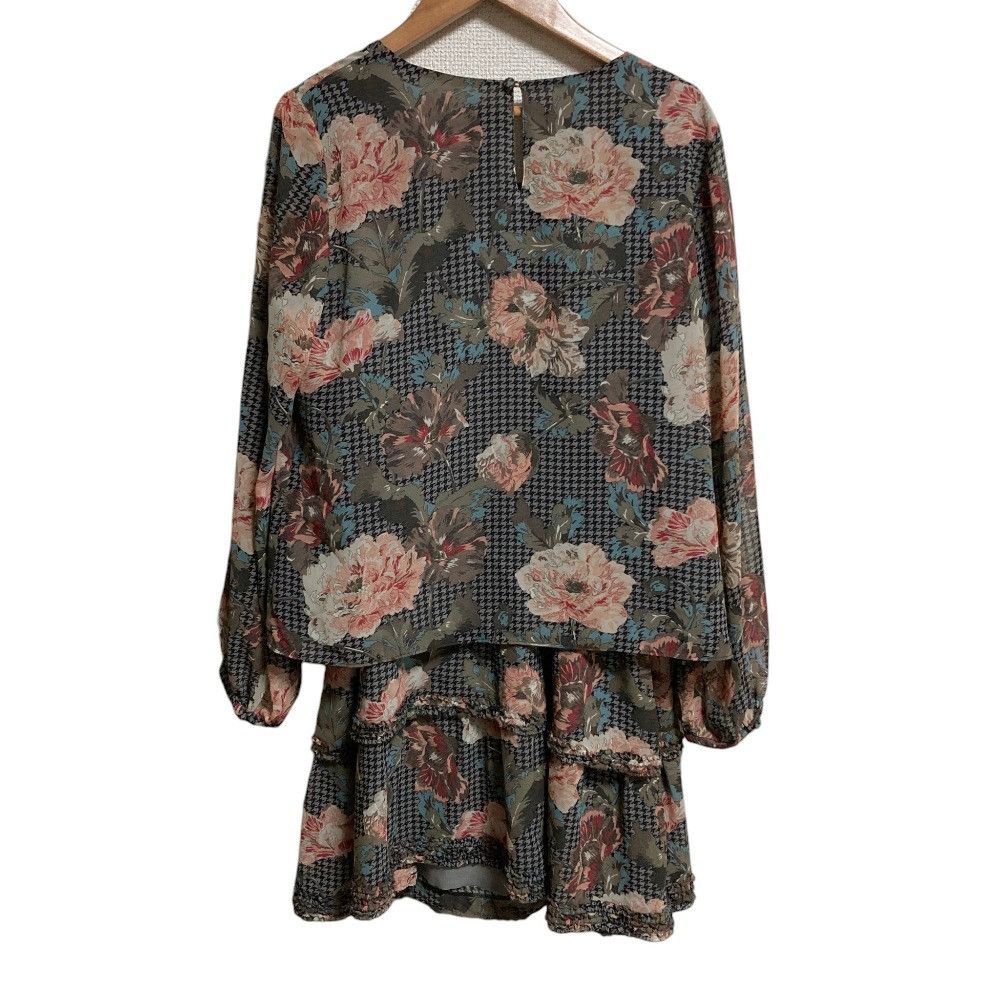 Other Other INGEBORG Houndstooth Flower Print Dress Textile Dresses A2264FBY351 DUTY FREE for USA Size ONE SIZE - 2 Thumbnail
