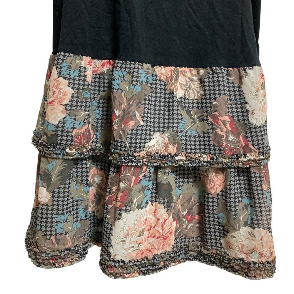 Other Other INGEBORG Houndstooth Flower Print Dress Textile Dresses A2264FBY351 DUTY FREE for USA Size ONE SIZE - 11 Thumbnail