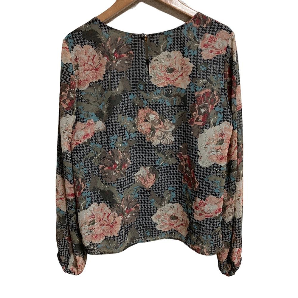 Other Other INGEBORG Houndstooth Flower Print Dress Textile Dresses A2264FBY351 DUTY FREE for USA Size ONE SIZE - 4 Thumbnail