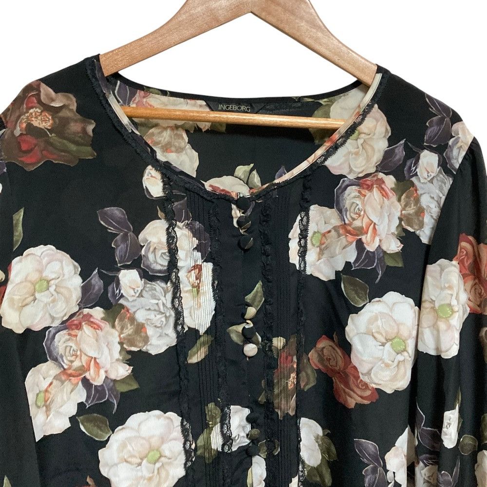 Other Other INGEBORG Floral Print Layered Tunic Set Textile Tops A2273FBY401 DUTY FREE for USA Size ONE SIZE - 6 Thumbnail