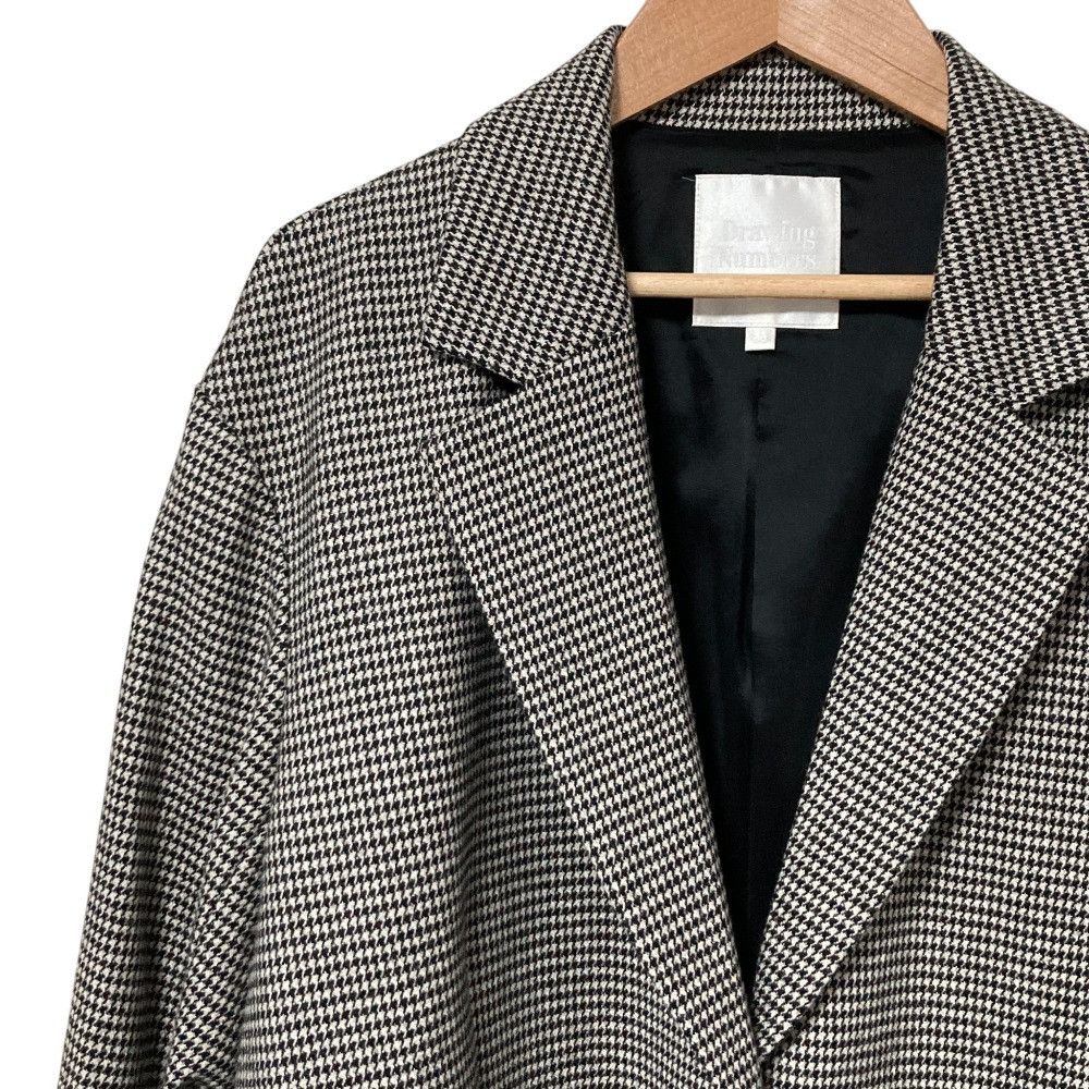 Other Other Drawing Numbers Houndstooth Tailored Jacket Textile Outerwear DUTY FREE for USA Size ONE SIZE - 3 Thumbnail