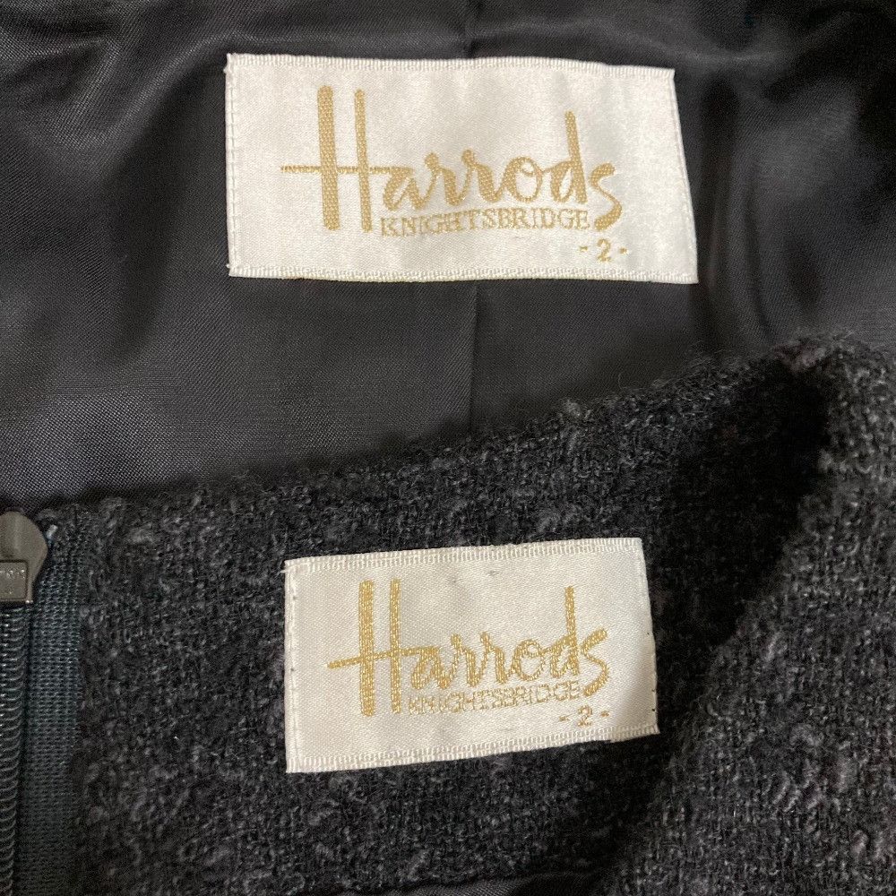 Other Other Harrods Tweed Jacket Dress Ensemble Textile Suits DUTY FREE for USA Size ONE SIZE - 10 Thumbnail