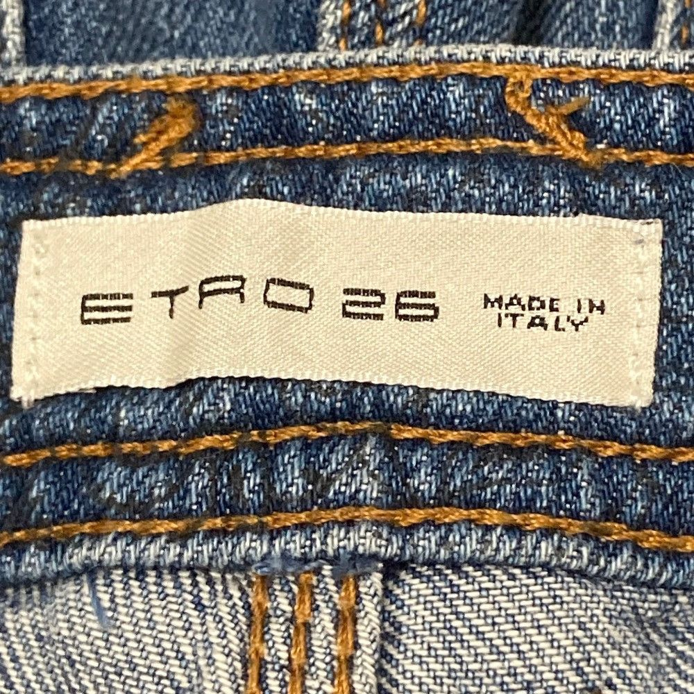 Etro Etro Etro Paisley Embroidery Denim Wide Jeans Textile Jeans DUTY FREE for USA Size ONE SIZE - 6 Thumbnail