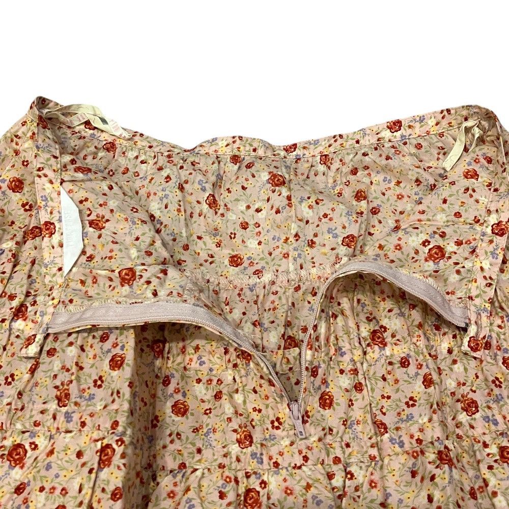 Other Other PINK HOUSE Floral Tiered Skirt Textile Skirts DUTY FREE for USA Size ONE SIZE - 3 Thumbnail