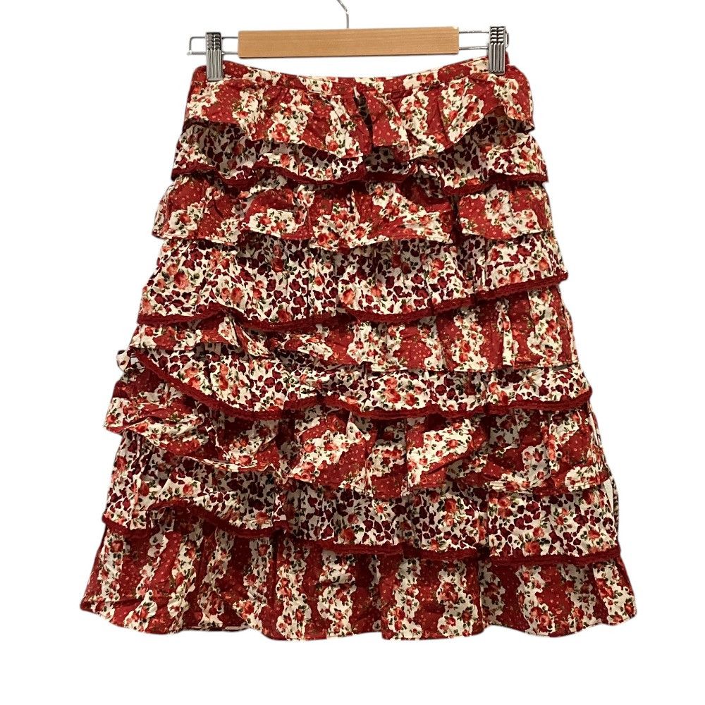 Other Other Pink House floral tiered lace skirt Textile Skirts DUTY FREE for USA Size ONE SIZE - 2 Thumbnail
