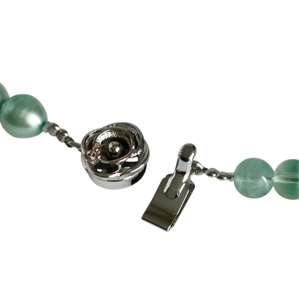 Other Other Silver Pearl Color Stone Necklace Earrings Set Precious Metal Necklace DUTY FREE for USA Size ONE SIZE - 10 Thumbnail