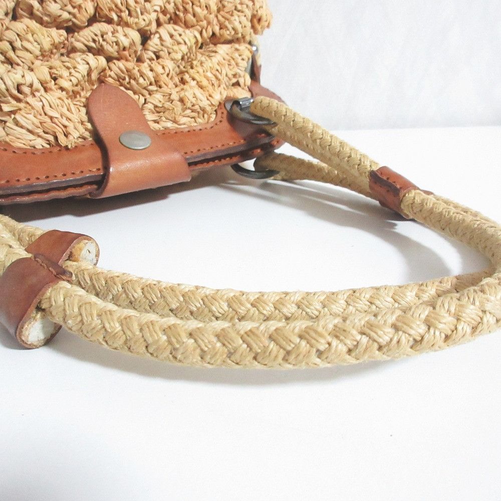 Other Other Jamin Puech Raffia Leather Handbag Leather Handbag DUTY FREE for USA Size ONE SIZE - 7 Thumbnail