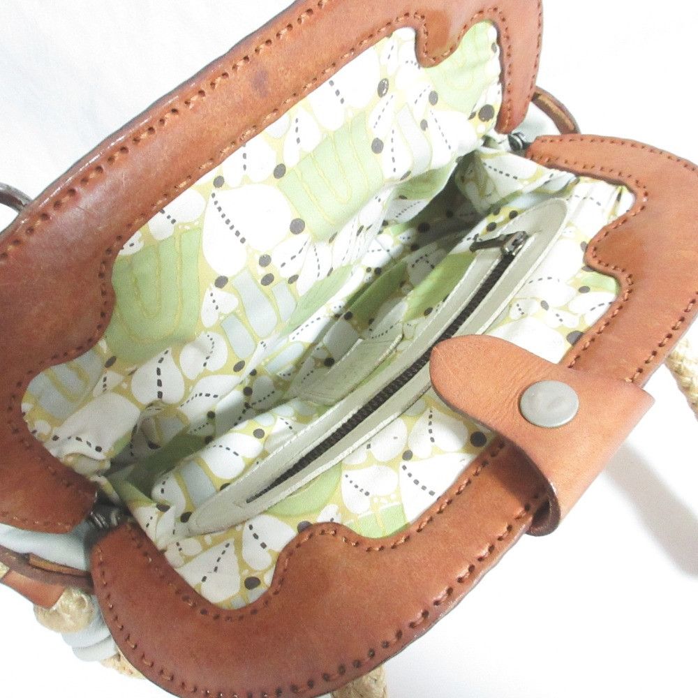 Other Other Jamin Puech Raffia Leather Handbag Leather Handbag DUTY FREE for USA Size ONE SIZE - 8 Thumbnail