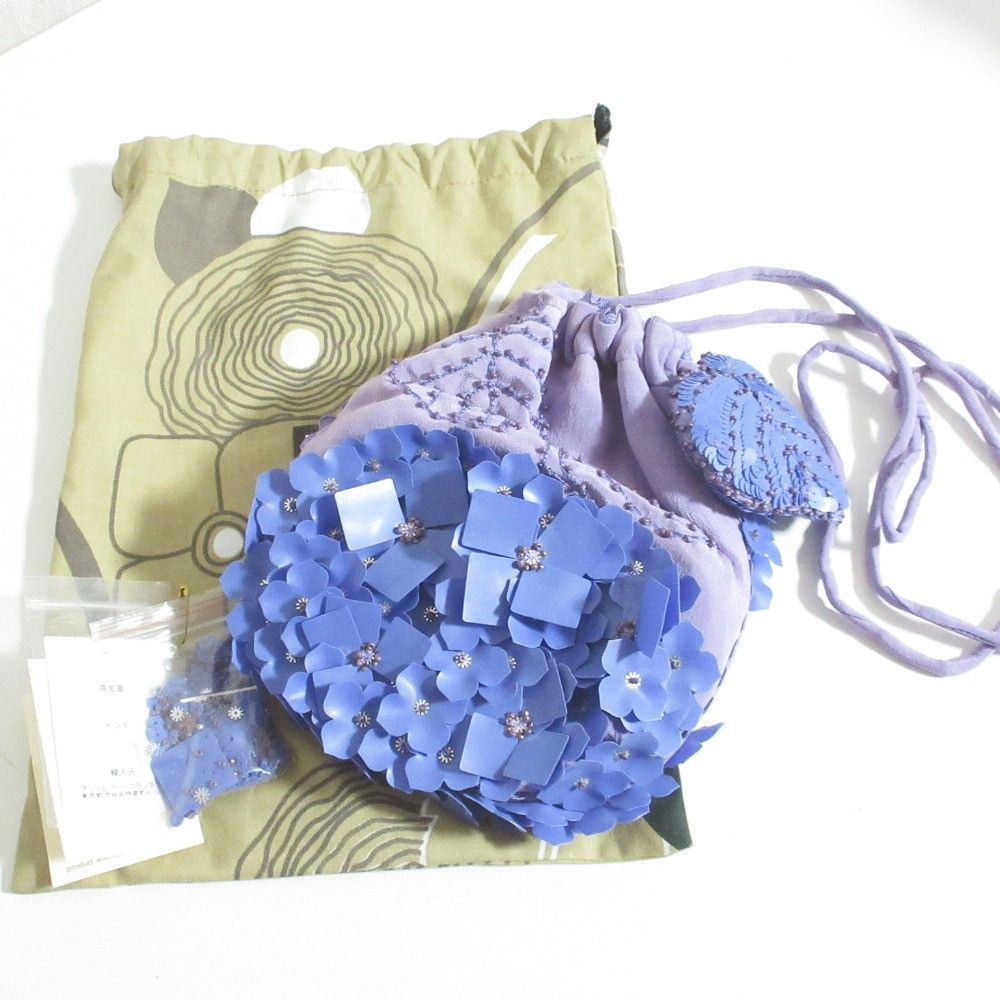 Other Other Jamin Puech Flower Sequin Drawstring Bag Textile Vanity Bag DUTY FREE for USA Size ONE SIZE - 10 Thumbnail