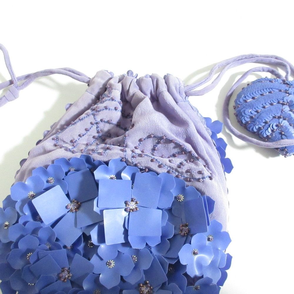Other Other Jamin Puech Flower Sequin Drawstring Bag Textile Vanity Bag DUTY FREE for USA Size ONE SIZE - 7 Thumbnail