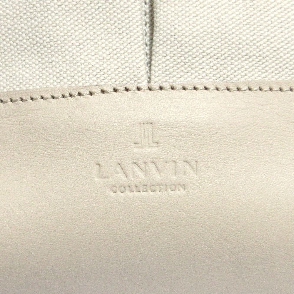 Lanvin Lanvin Lanvin Collection Leather Canvas Shoulder Bag Leather Shoulder Bag DUTY FREE for USA Size ONE SIZE - 10 Thumbnail