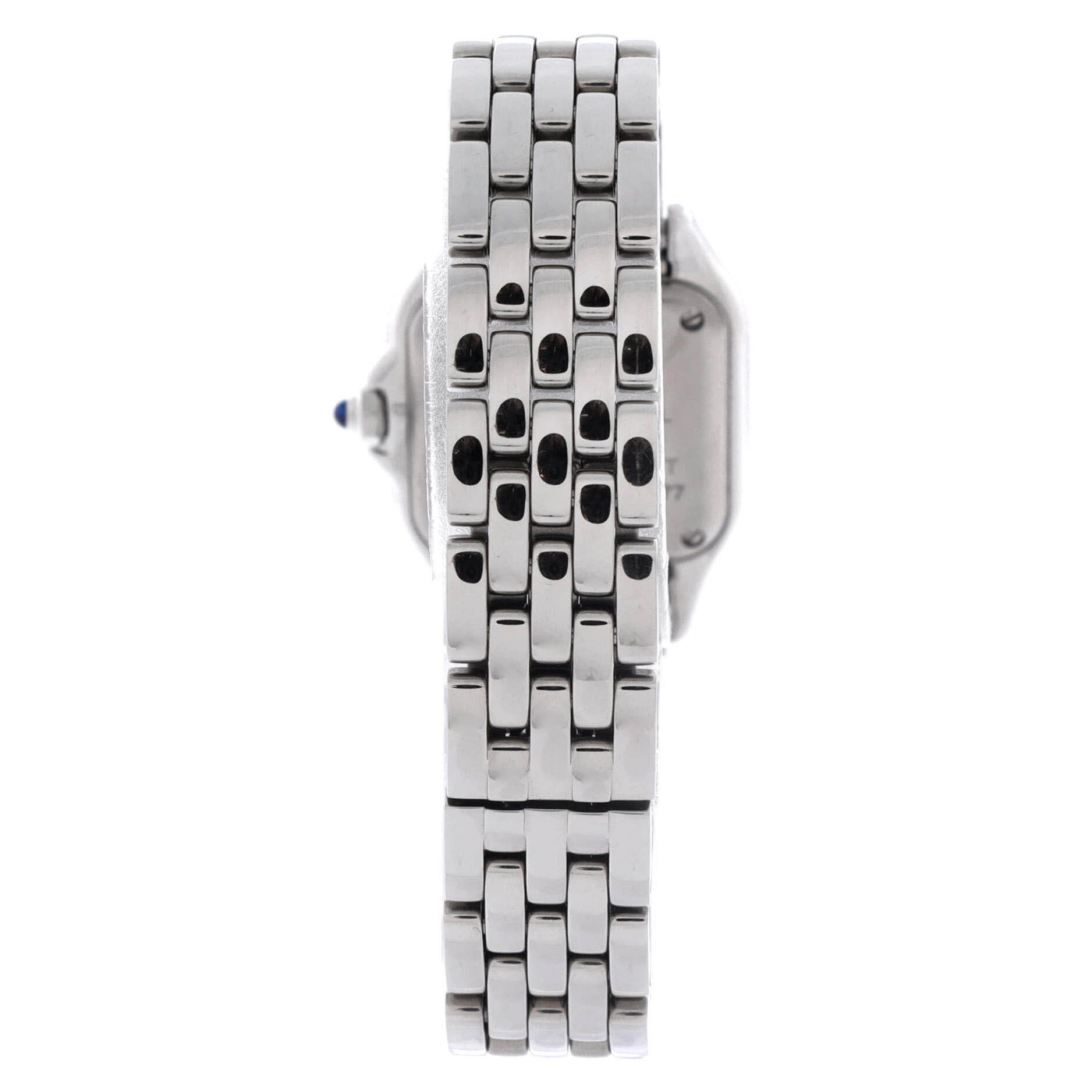 Cartier Panthere de quartz watch stainless steel with diamond bezel 22 Size ONE SIZE - 5 Thumbnail