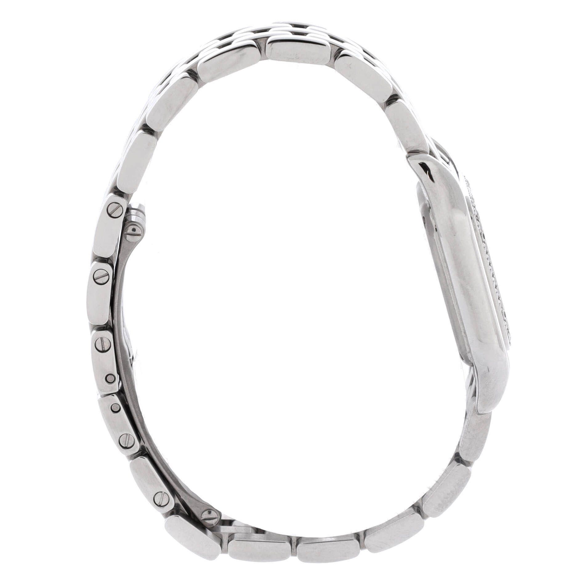 Cartier Panthere de quartz watch stainless steel with diamond bezel 22 Size ONE SIZE - 4 Thumbnail